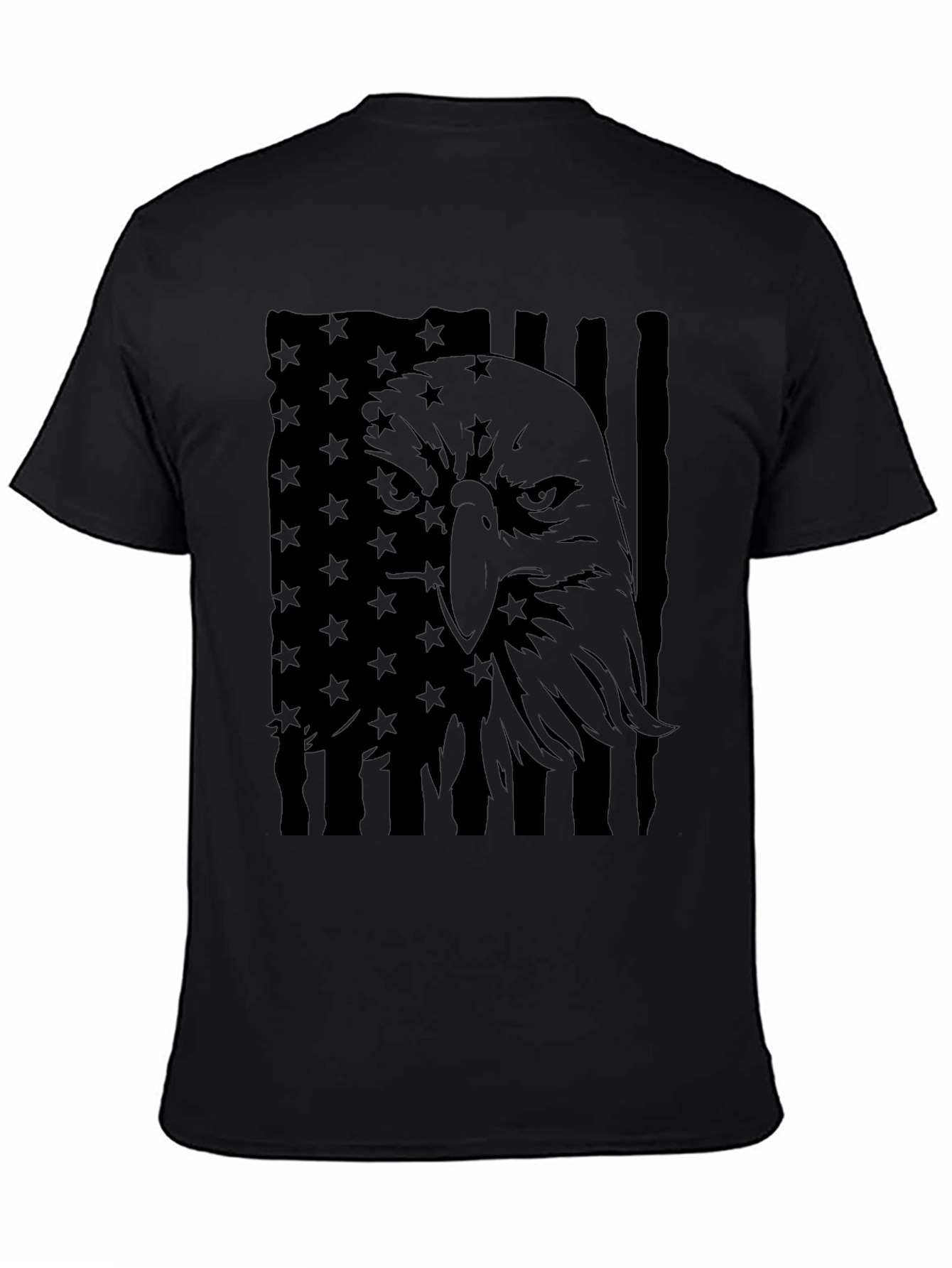 American Eagle Flag T-Shirt - Black