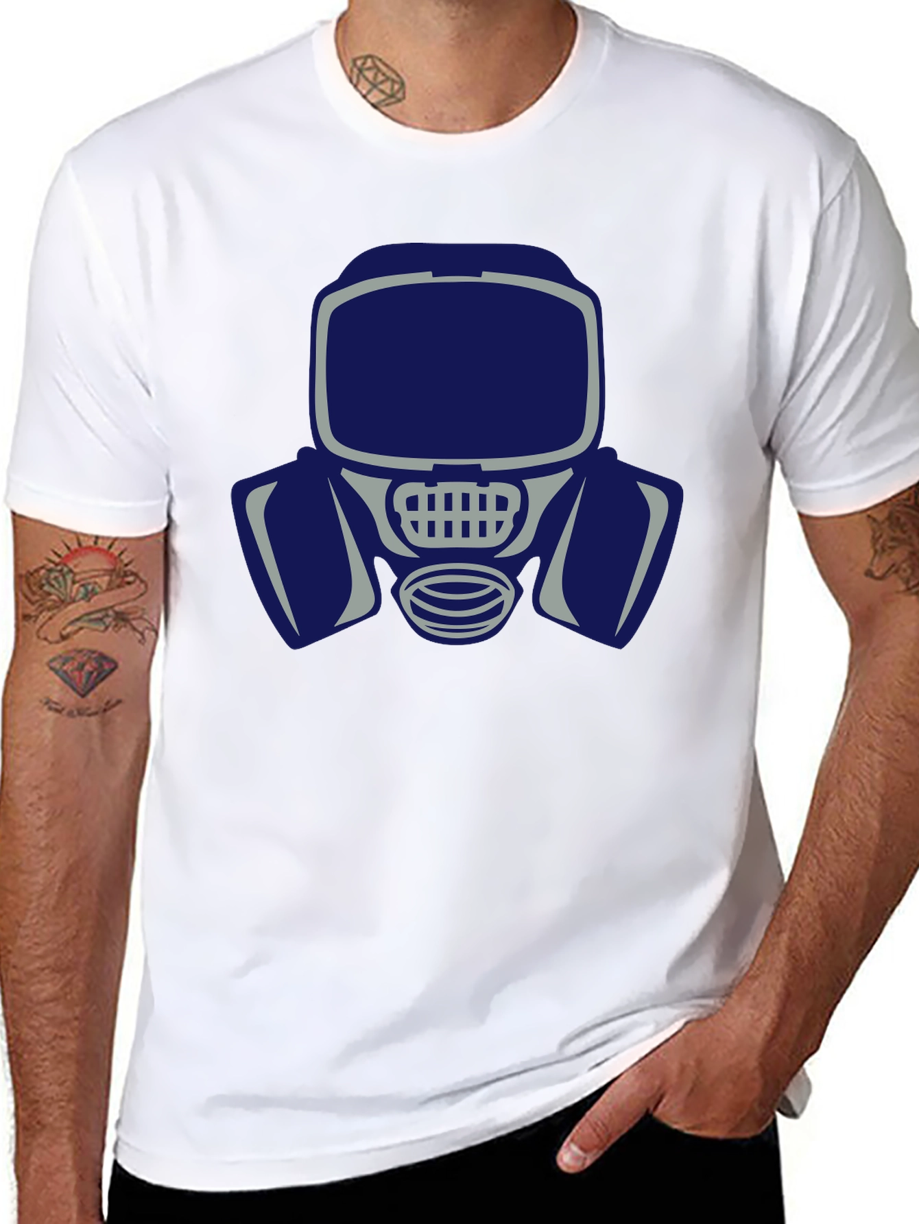 Graphic Tee - Gas Mask Design