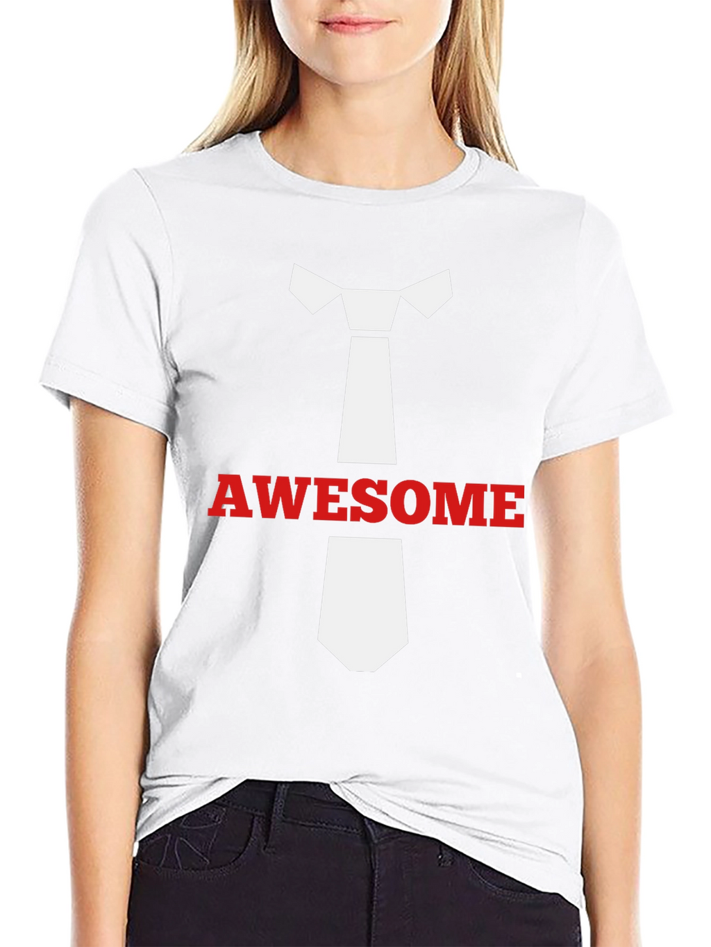 Awesome Tie T-Shirt - Stylish Casual Wear