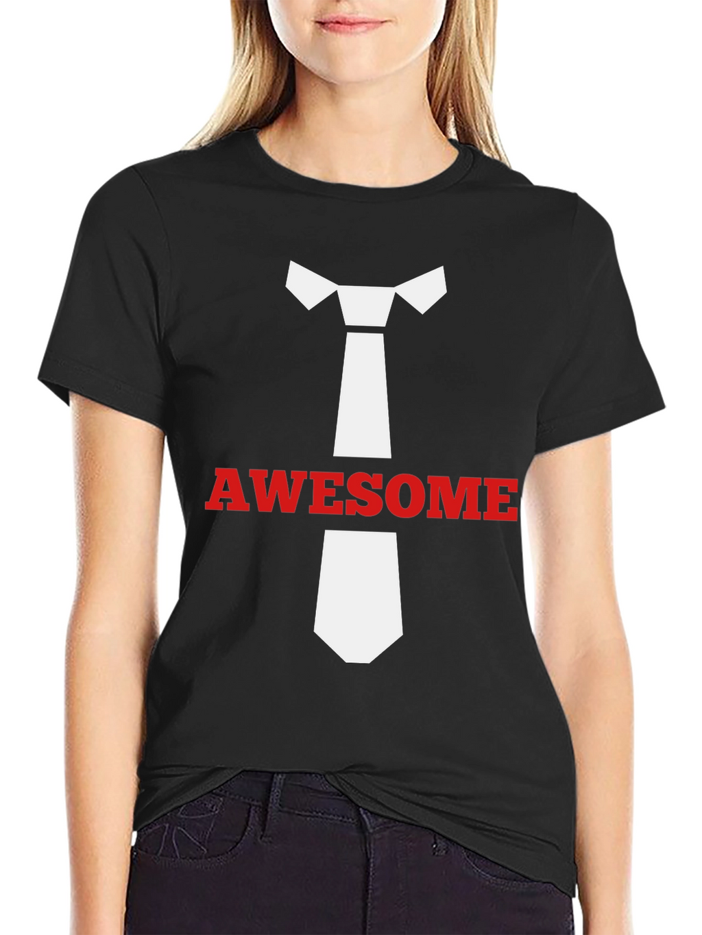 Awesome Tie T-Shirt - Stylish Casual Wear