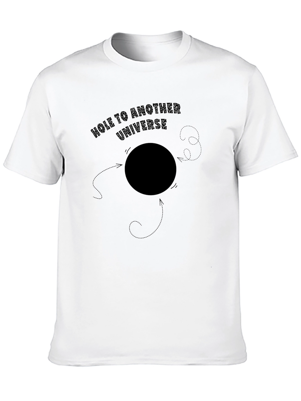 Hole to Another Universe Black Graphic Tee