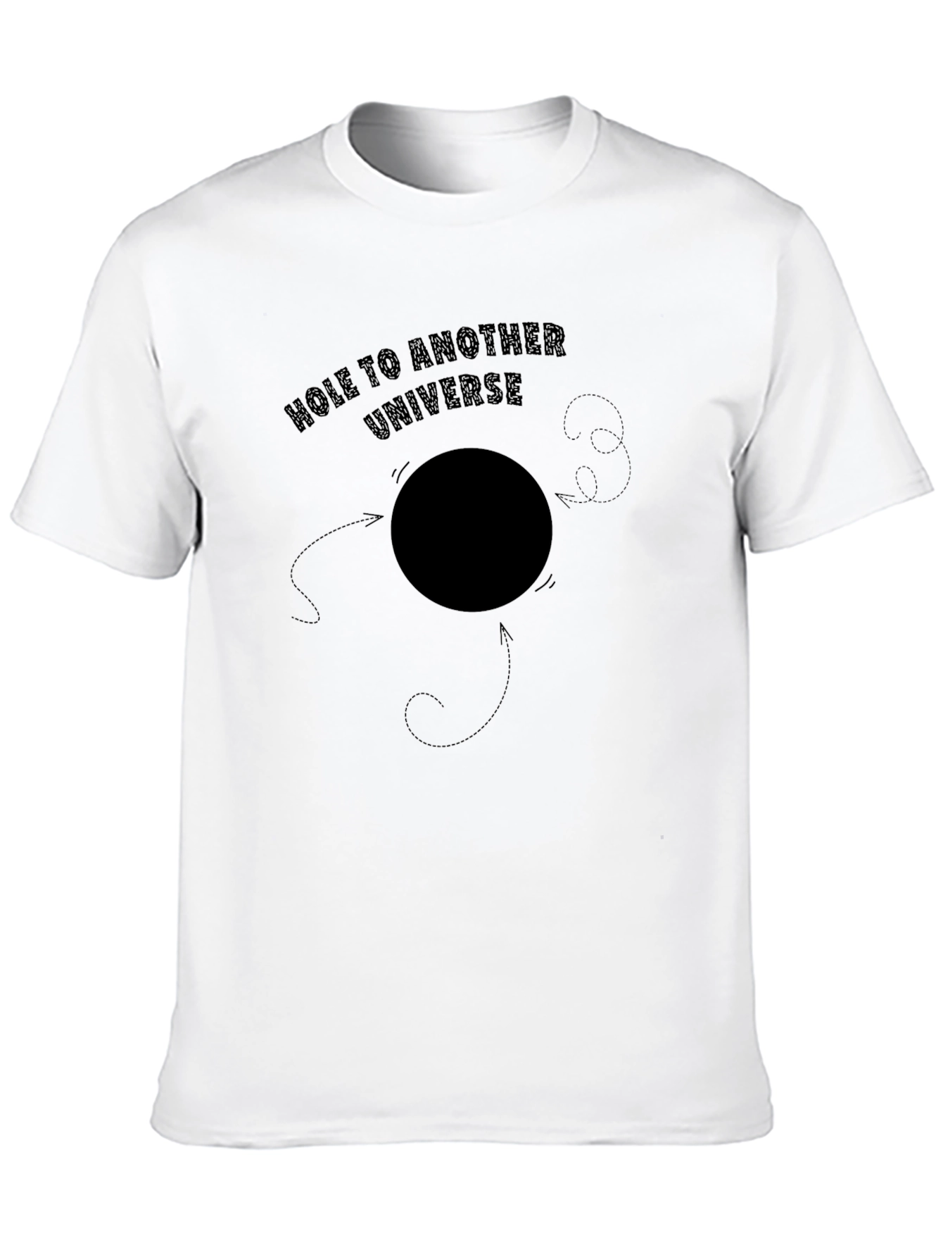 Hole to Another Universe Black Graphic Tee