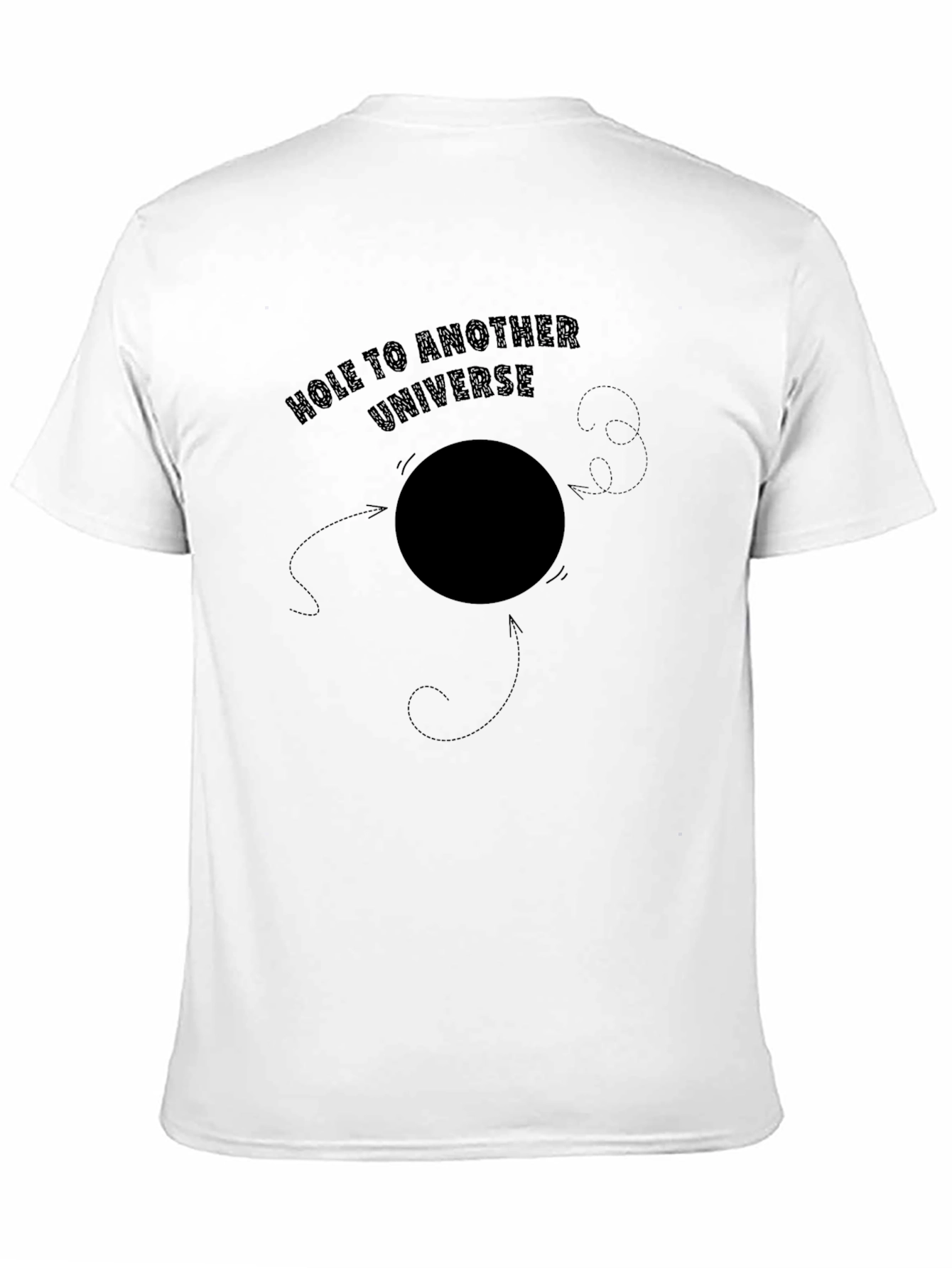 Hole to Another Universe Black Graphic Tee