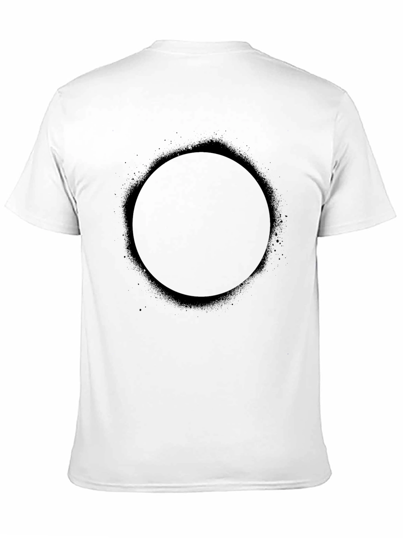 Black Circle Graphic Tee - Modern Minimalist Design