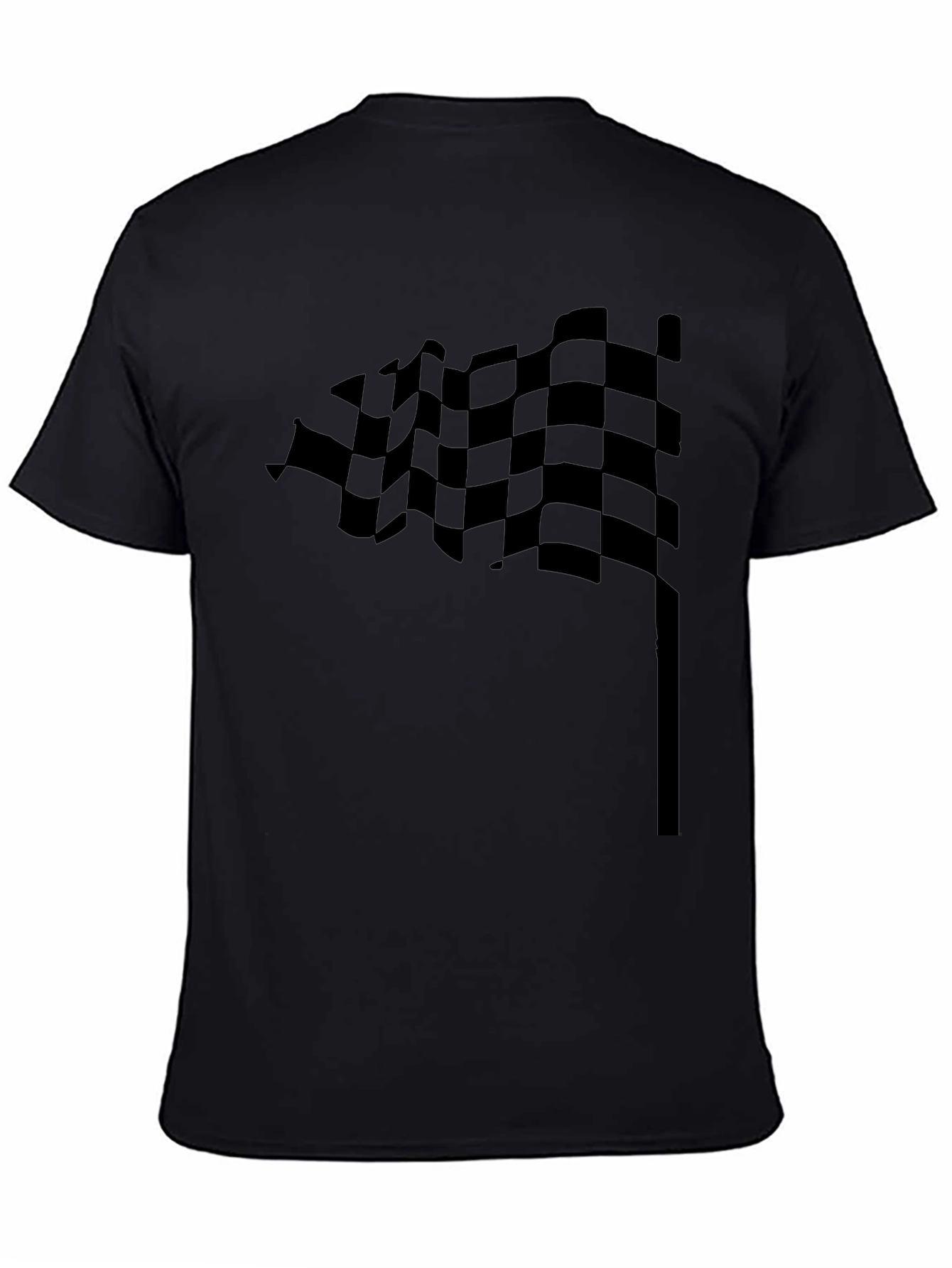 Checkered Flag Graphic Tee - Motorsport Fan Apparel