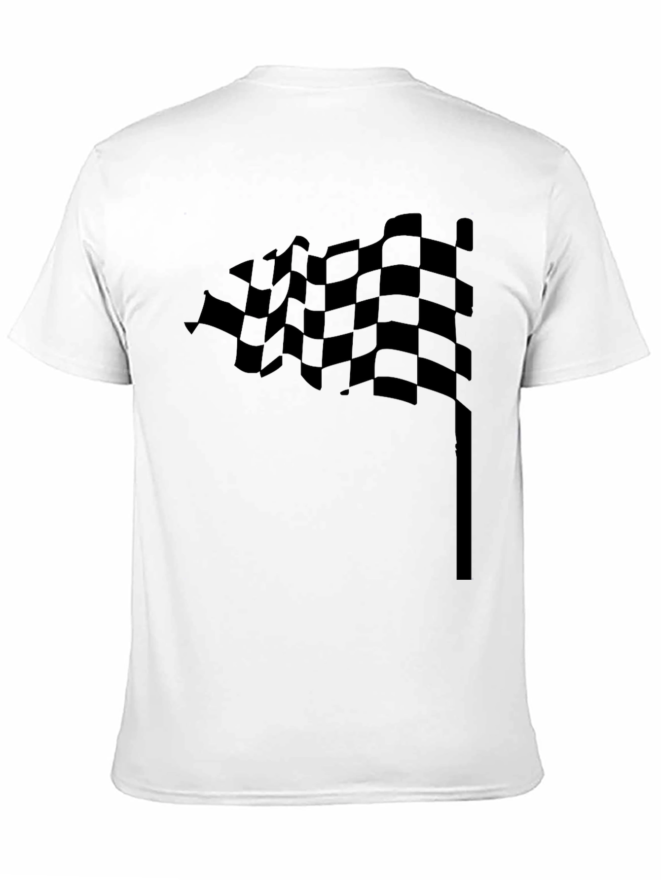 Checkered Flag Graphic Tee - Motorsport Fan Apparel