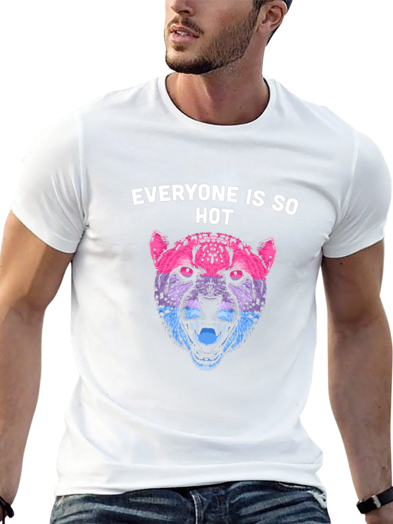 Cool Cat Graphic T-Shirt - Everyone is So Hot