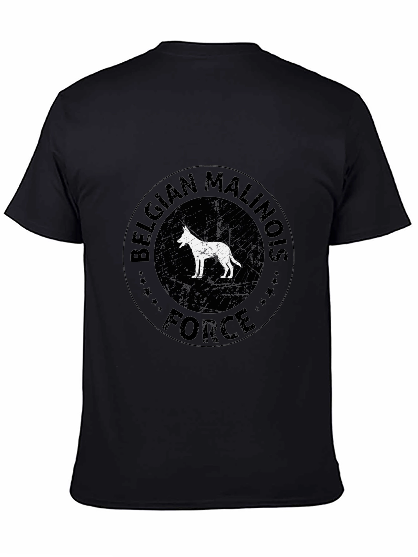Belgian Malinois Force Black T-Shirt