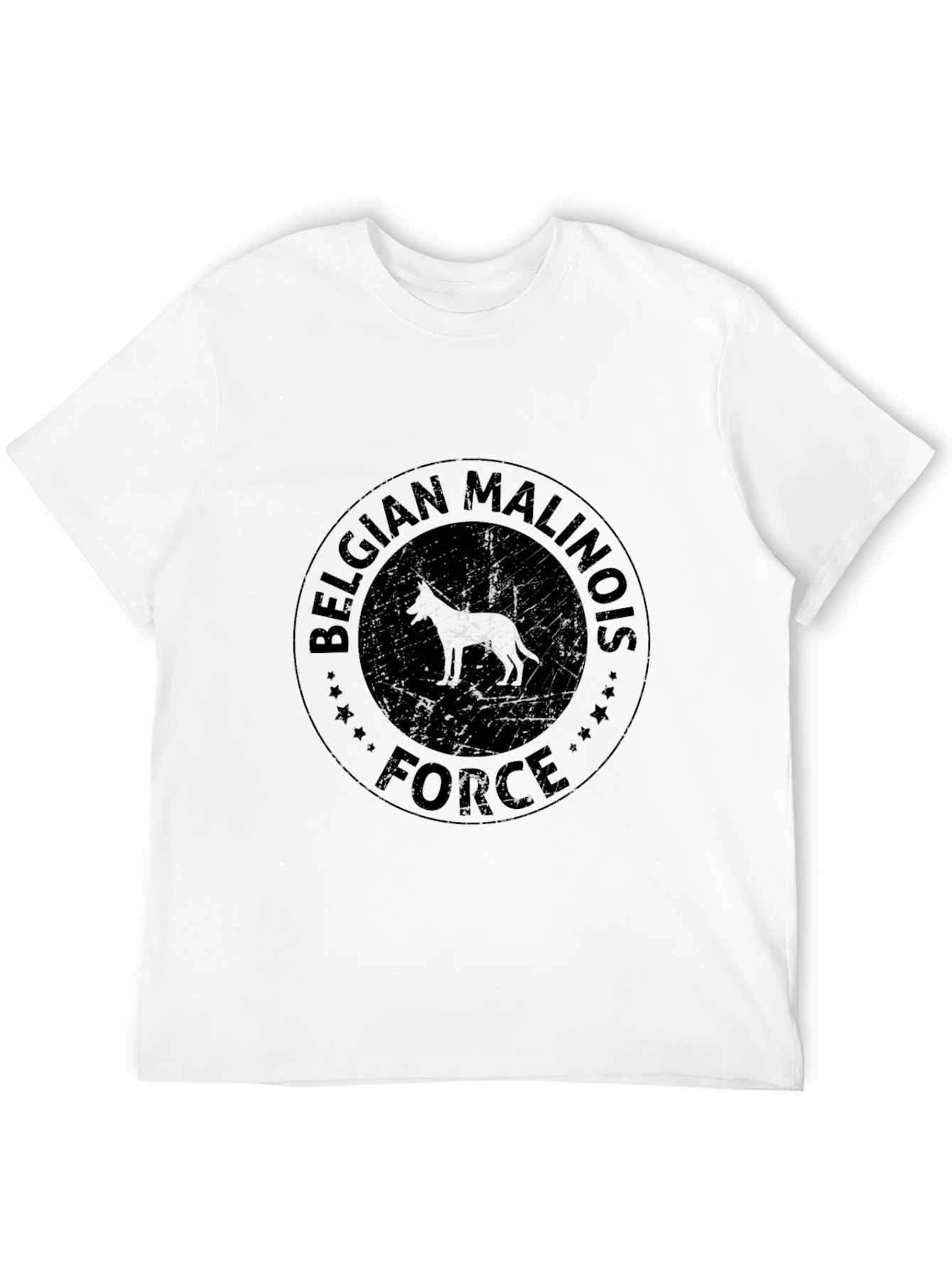 Belgian Malinois Force Black T-Shirt