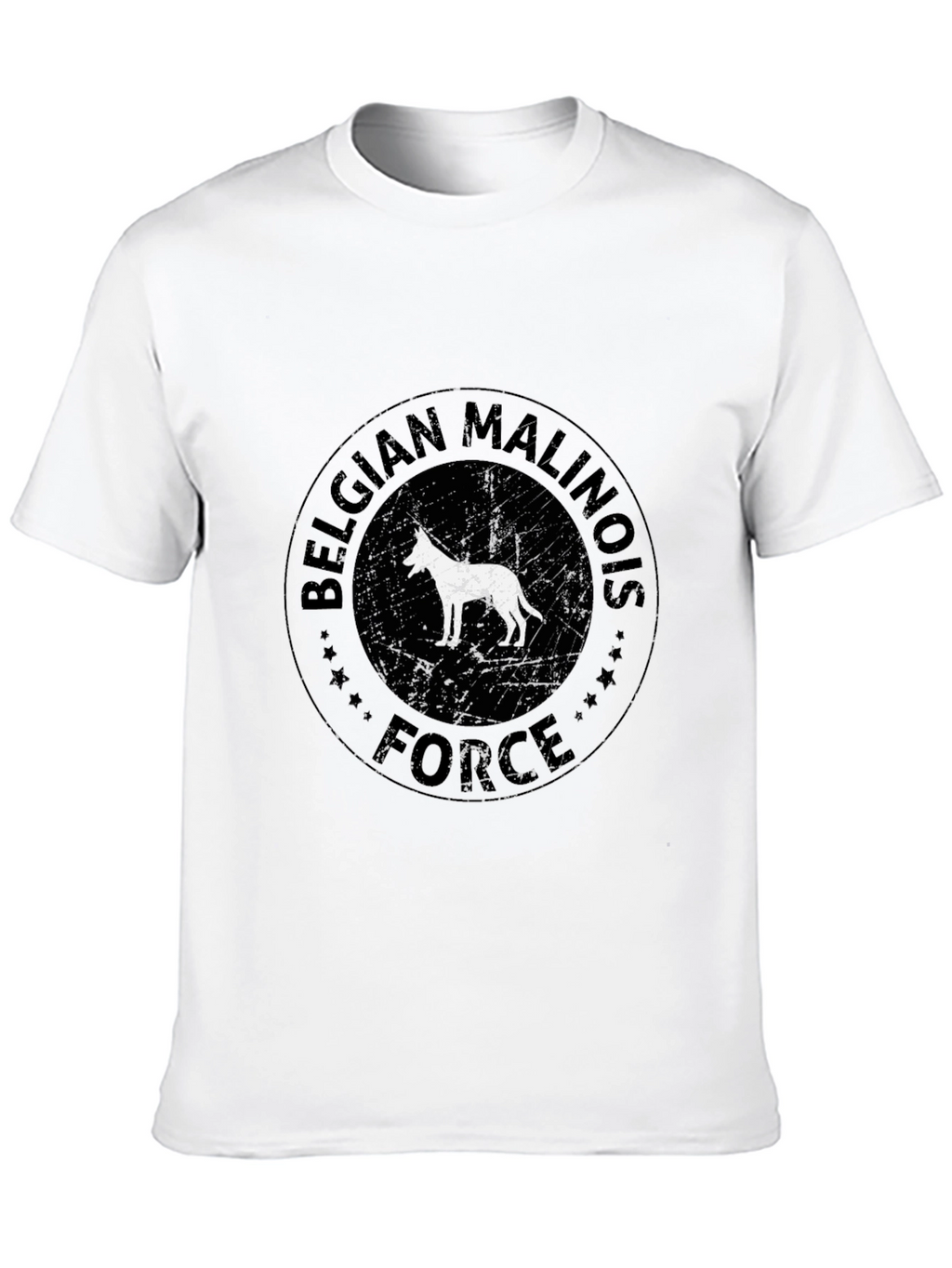 Belgian Malinois Force Black T-Shirt