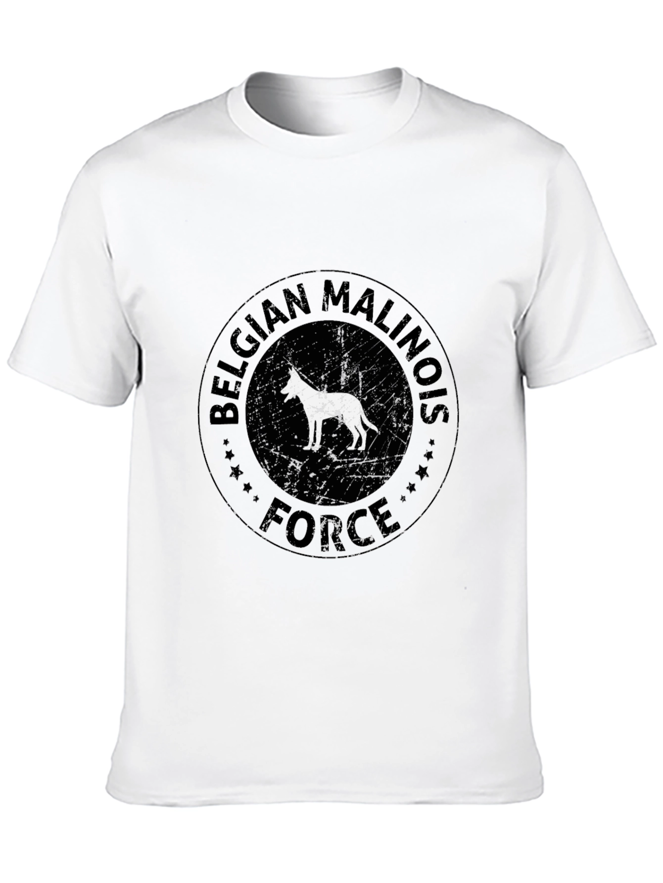 Belgian Malinois Force Black T-Shirt