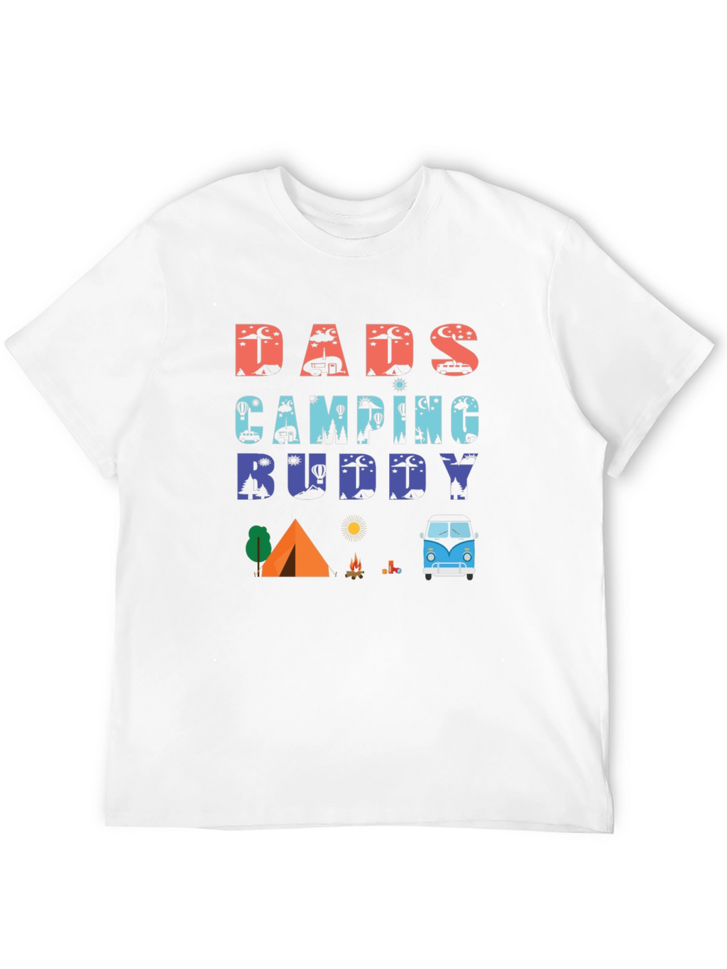 Dads Camping Buddy Graphic T-Shirt