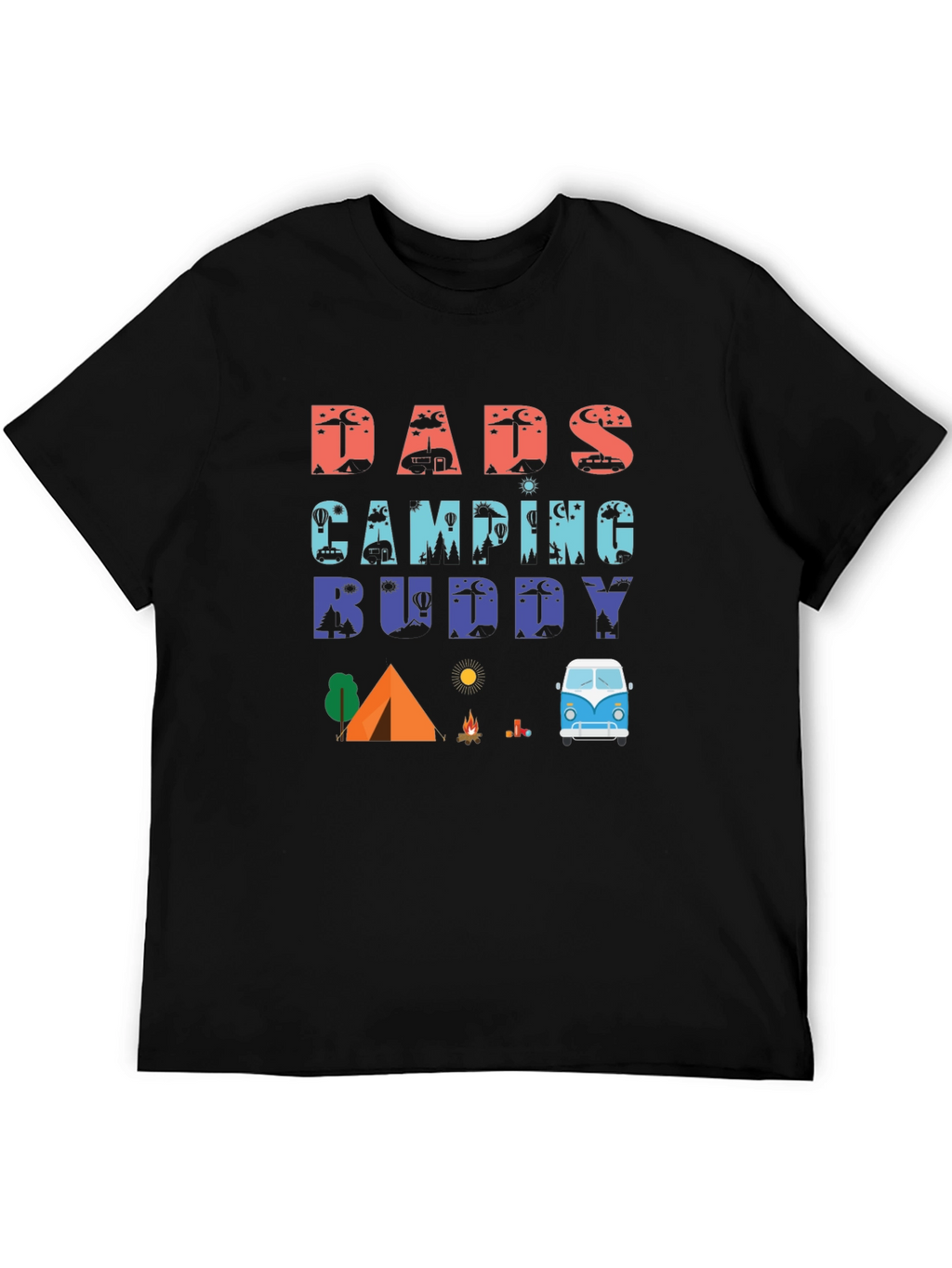 Dads Camping Buddy Graphic T-Shirt