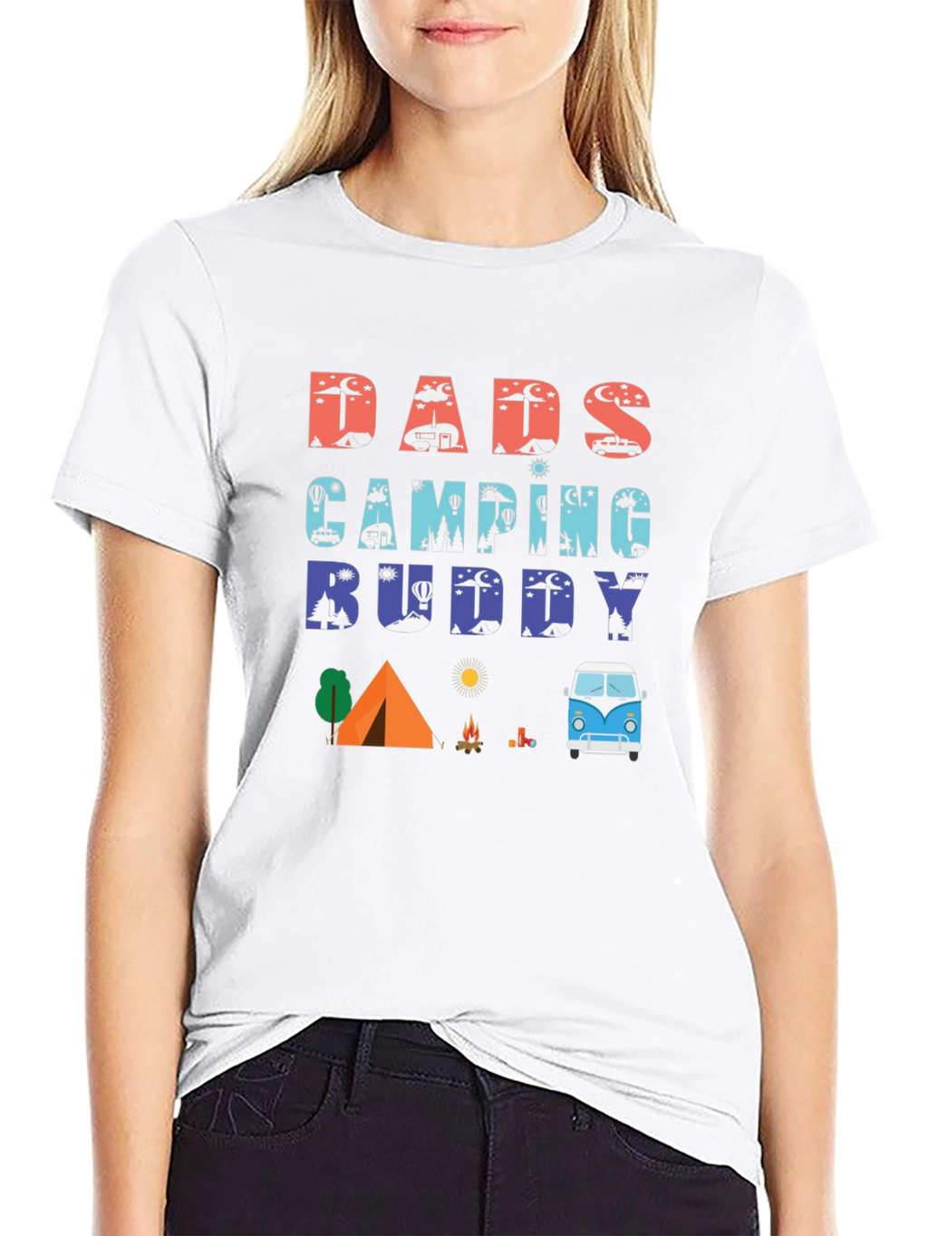 Dads Camping Buddy Graphic T-Shirt