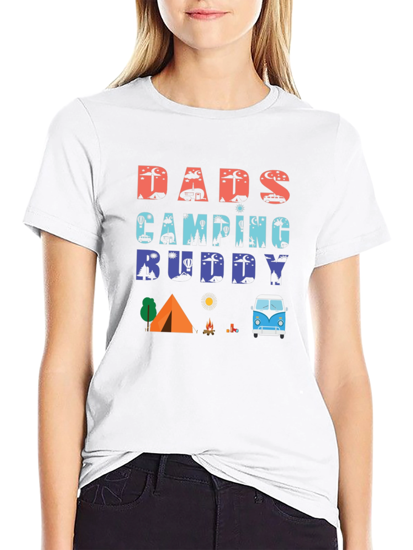 Dads Camping Buddy Graphic T-Shirt