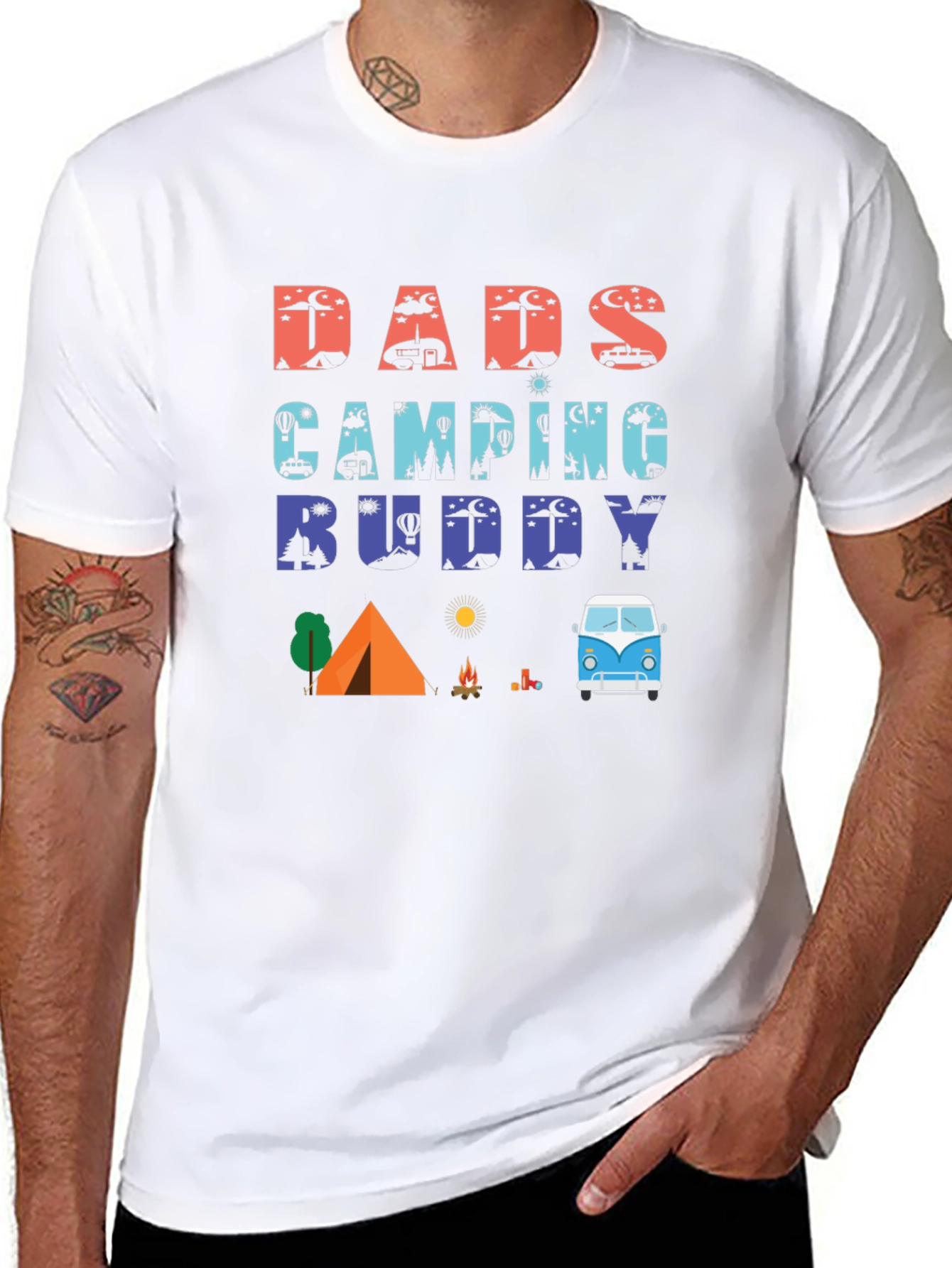 Dads Camping Buddy Graphic T-Shirt
