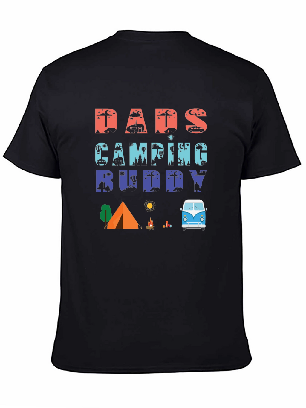 Dads Camping Buddy Graphic T-Shirt