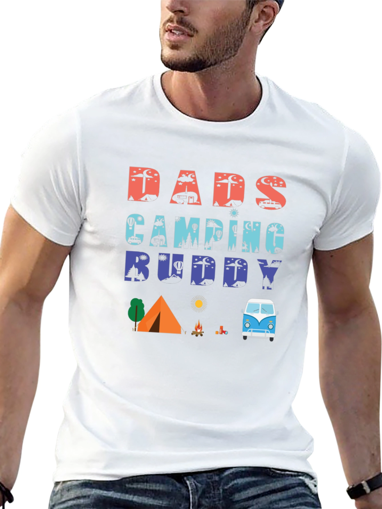 Dads Camping Buddy Graphic T-Shirt