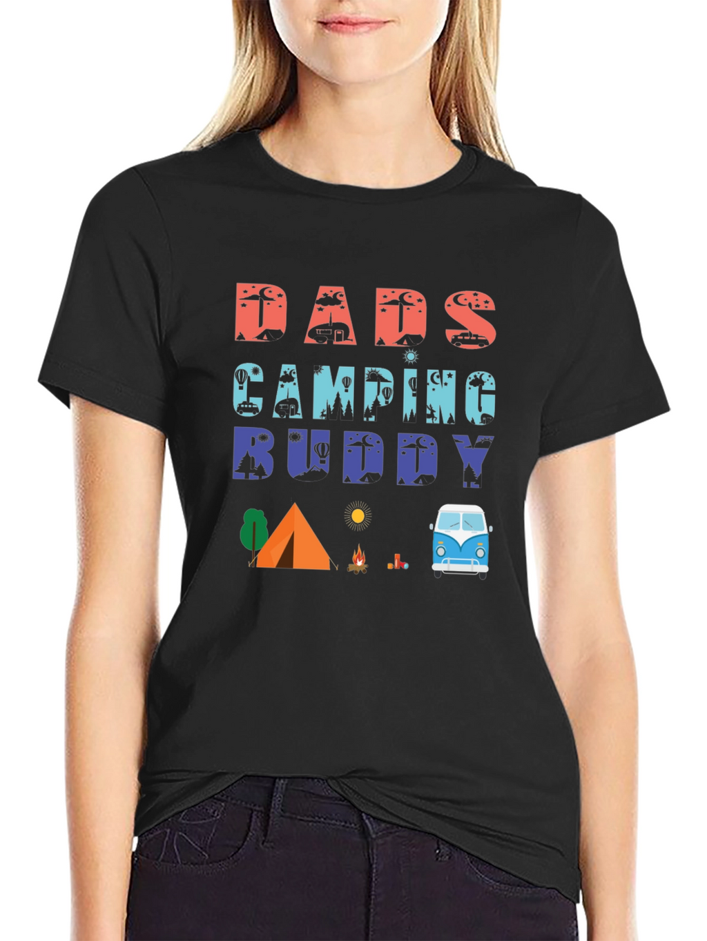 Dads Camping Buddy Graphic T-Shirt
