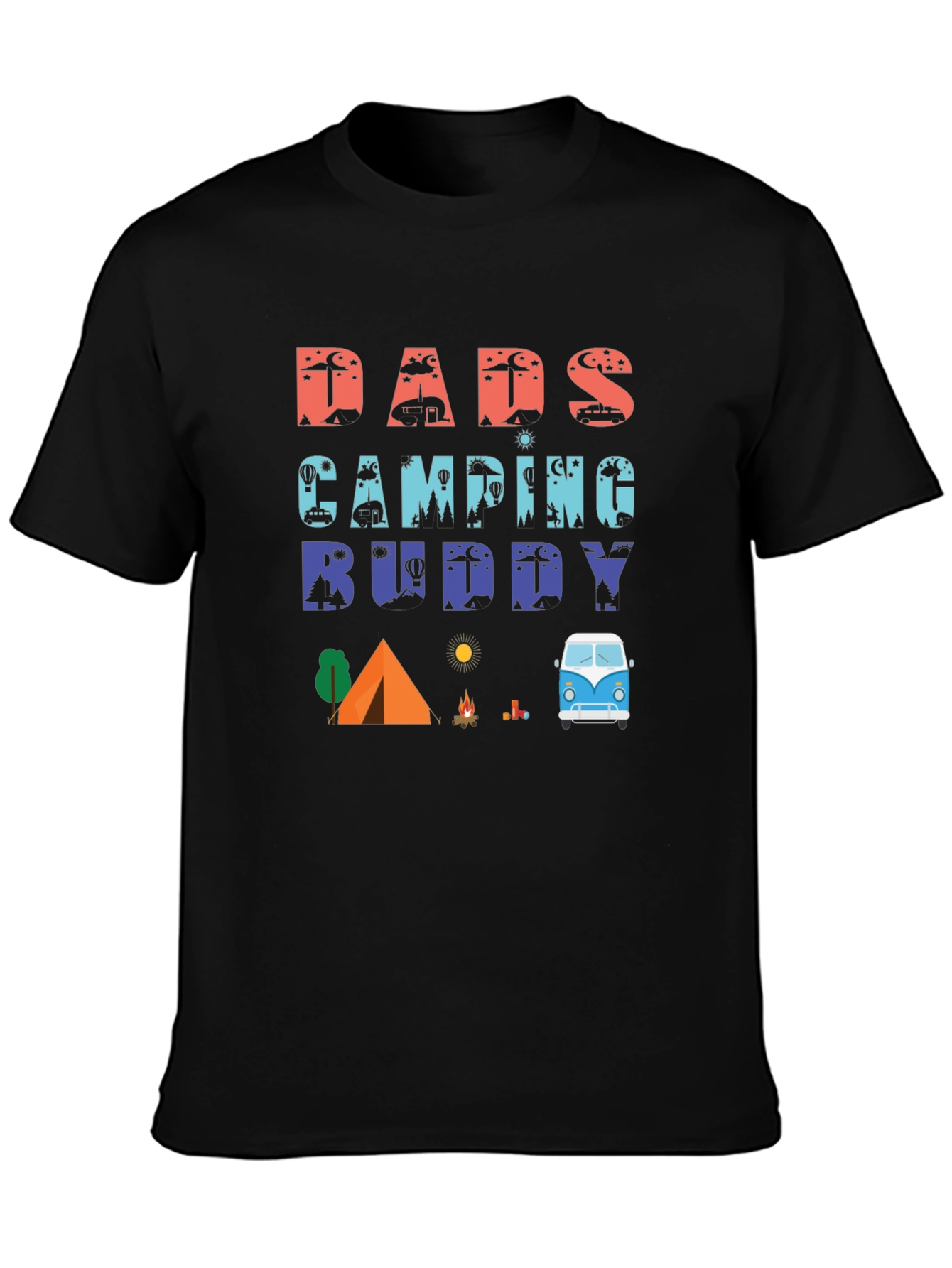 Dads Camping Buddy Graphic T-Shirt