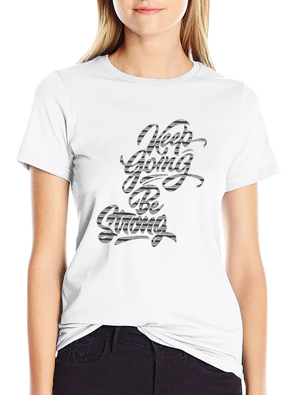 Keep Going Tee - Black Motivational T-Shirt