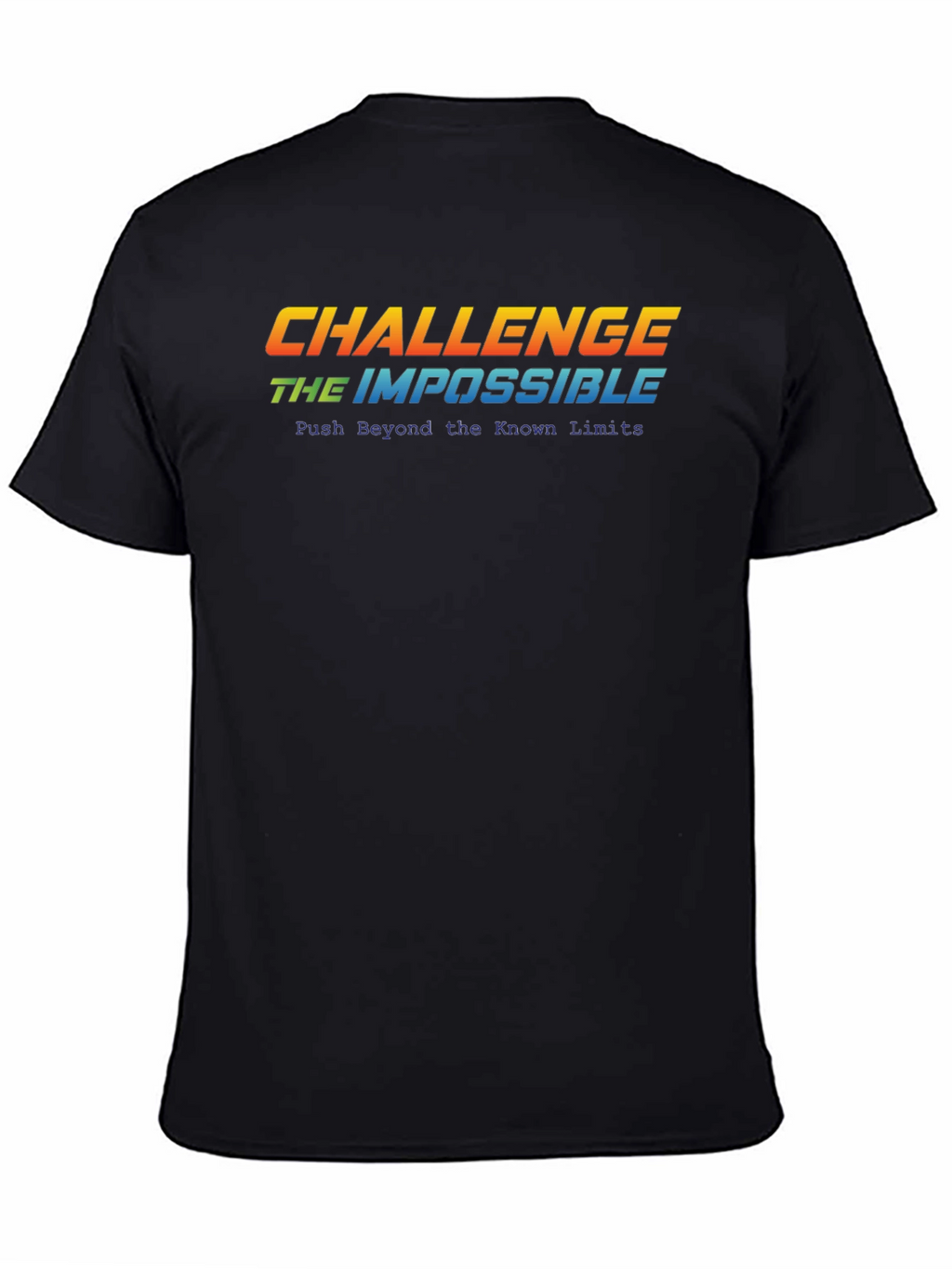 Challenge the Impossible Black Graphic Tee