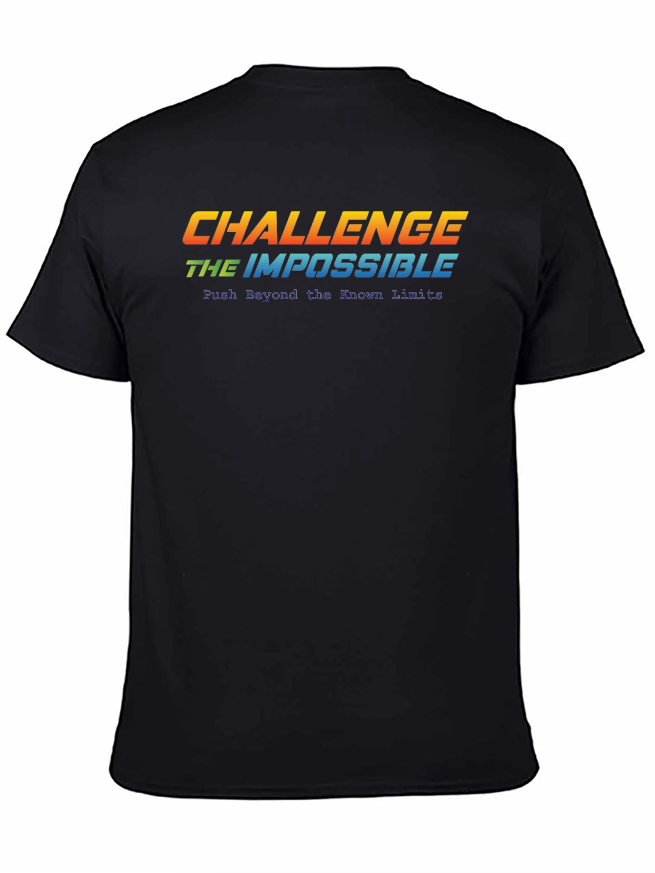 Challenge the Impossible Black Graphic Tee