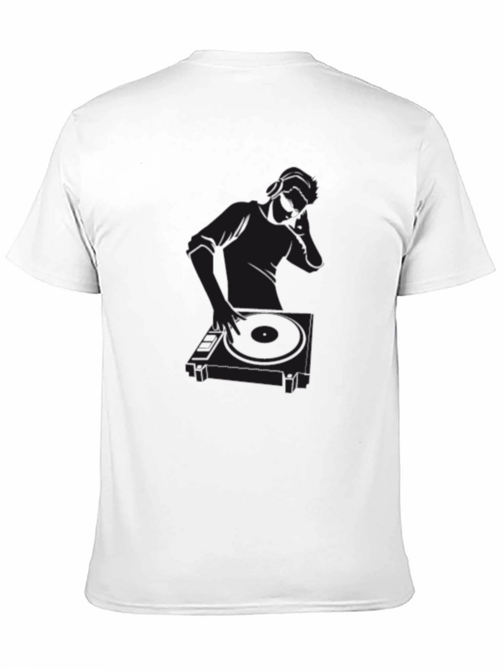 DJ Graphic Tee - Black Cotton T-Shirt