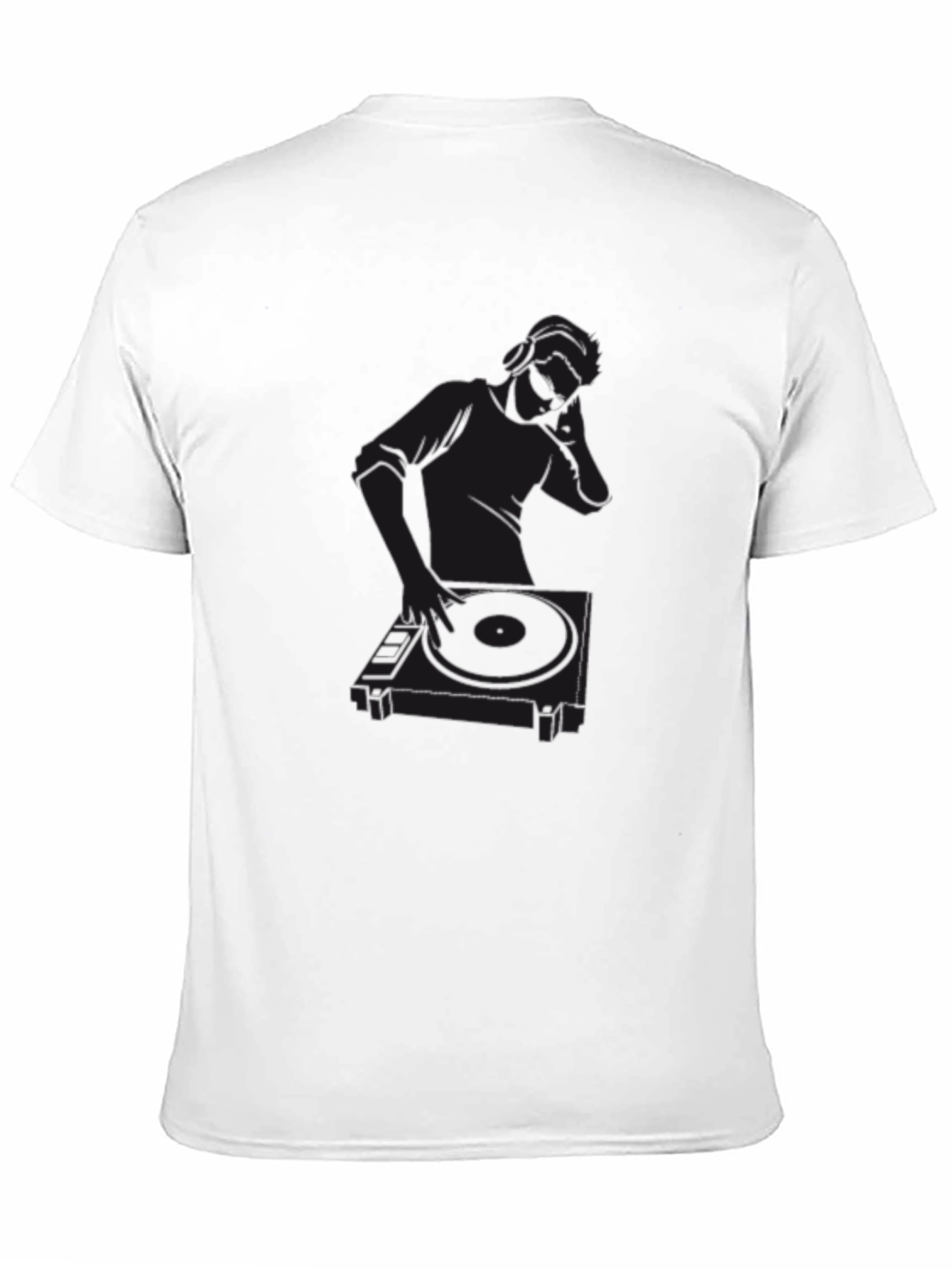 DJ Graphic Tee - Black Cotton T-Shirt