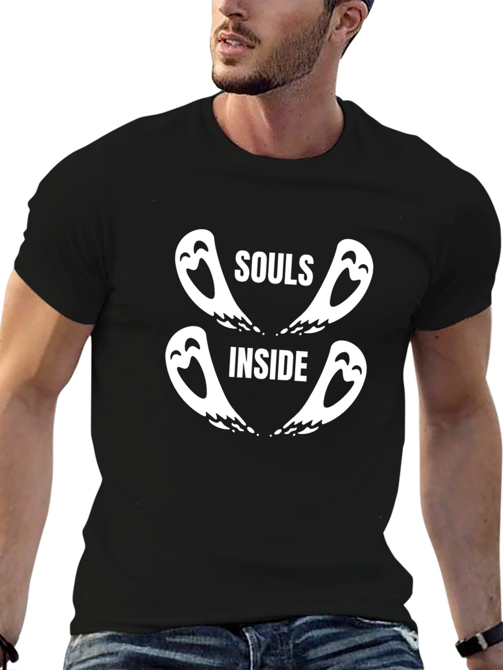 Souls Inside Graphic T-Shirt - Modern Design
