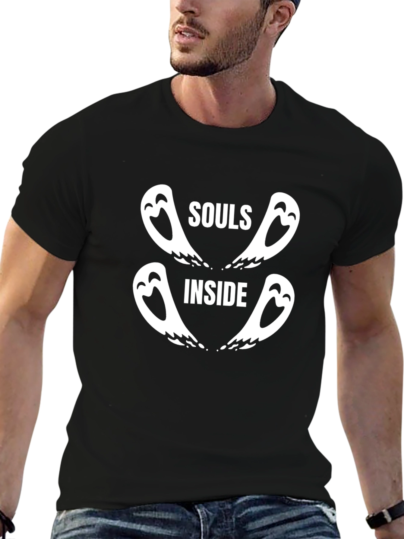 Souls Inside Graphic T-Shirt - Modern Design