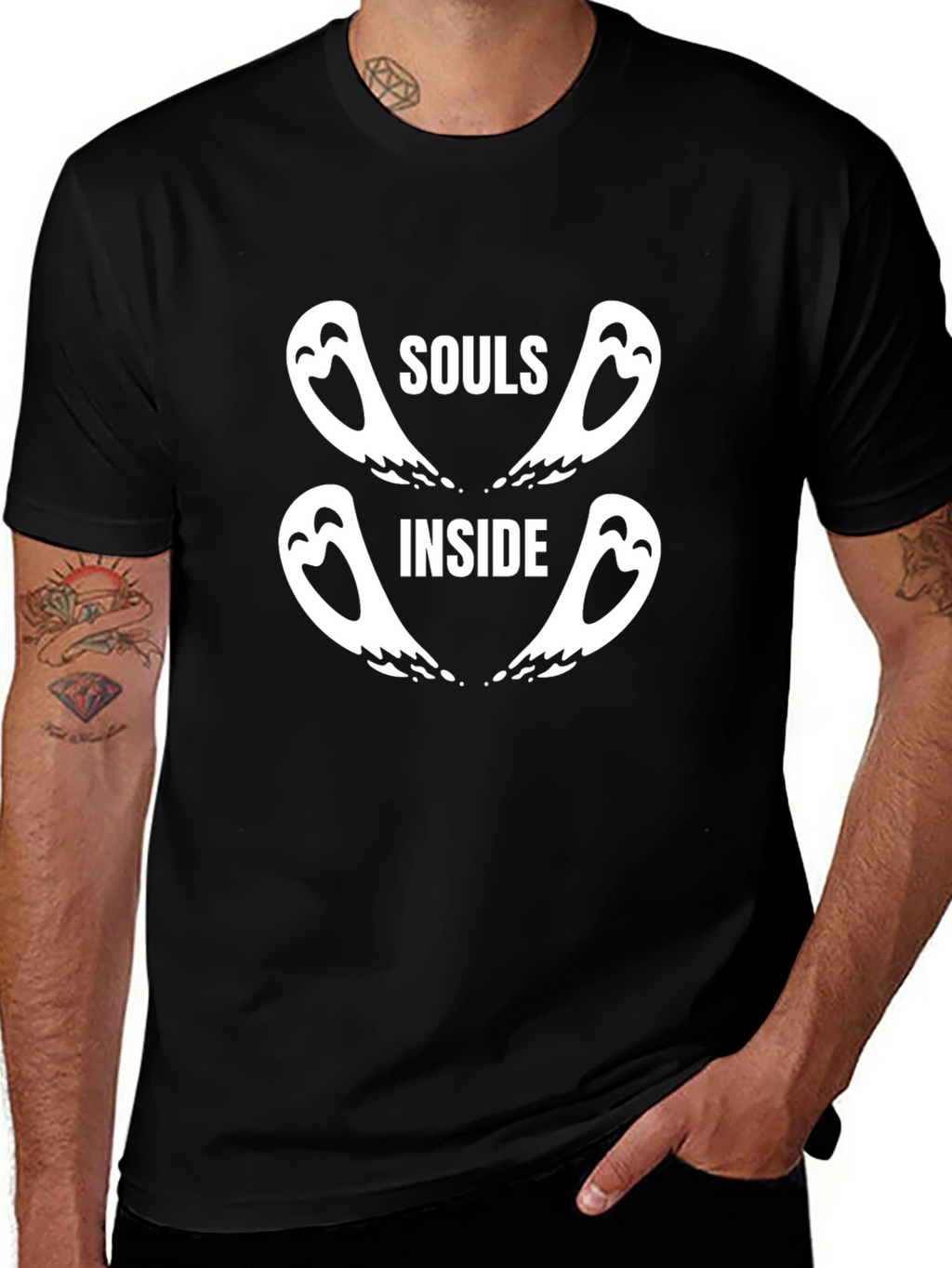 Souls Inside Graphic T-Shirt - Modern Design