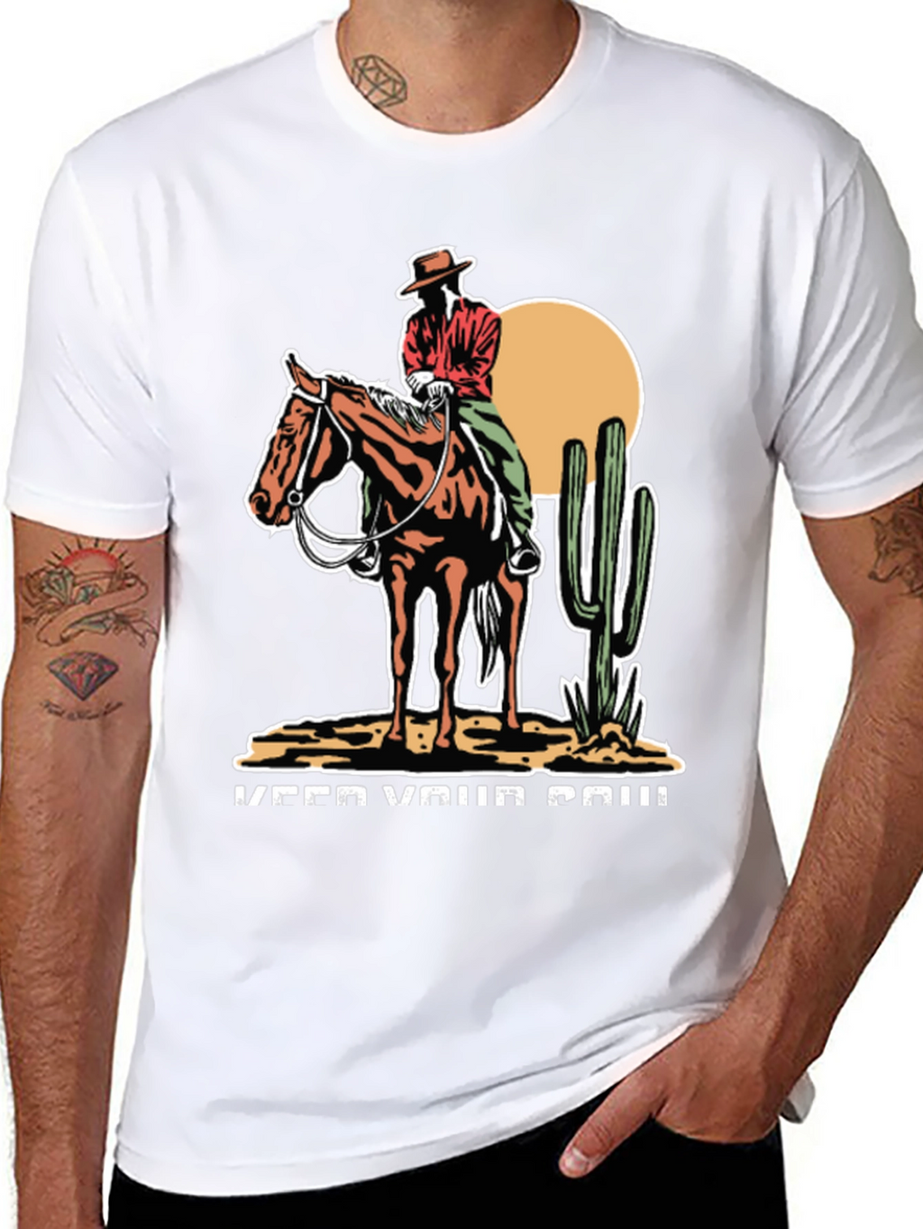 Cowboy On Horse T-Shirt