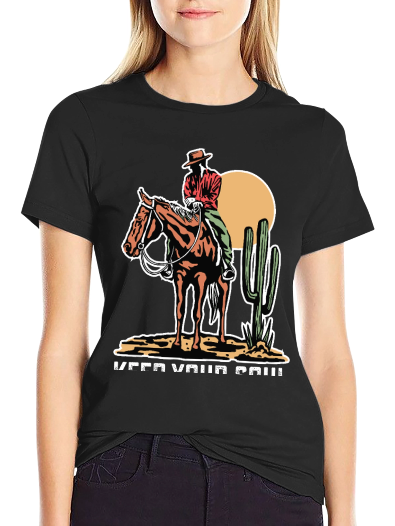 Cowboy On Horse T-Shirt