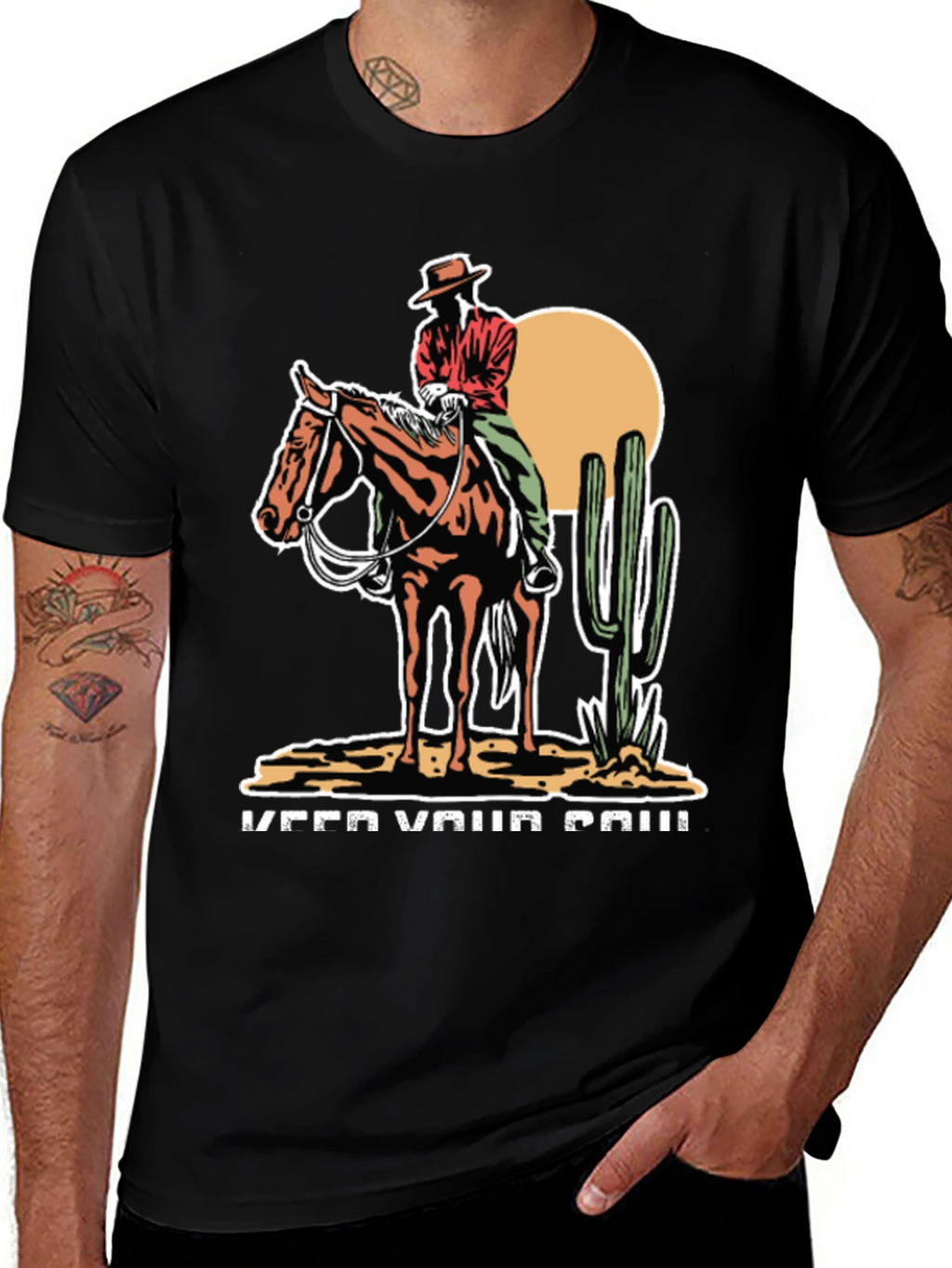 Cowboy On Horse T-Shirt