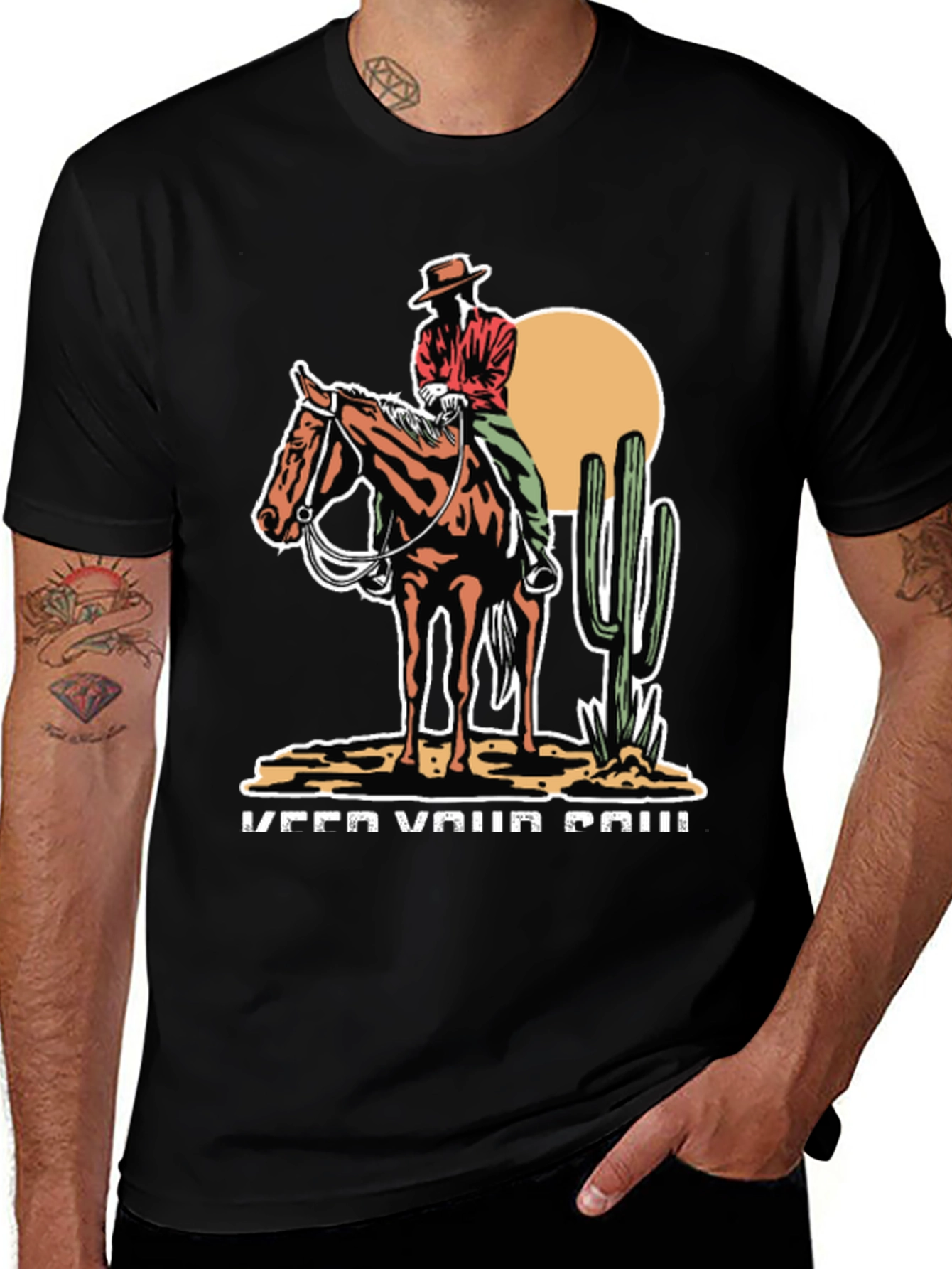 Cowboy On Horse T-Shirt