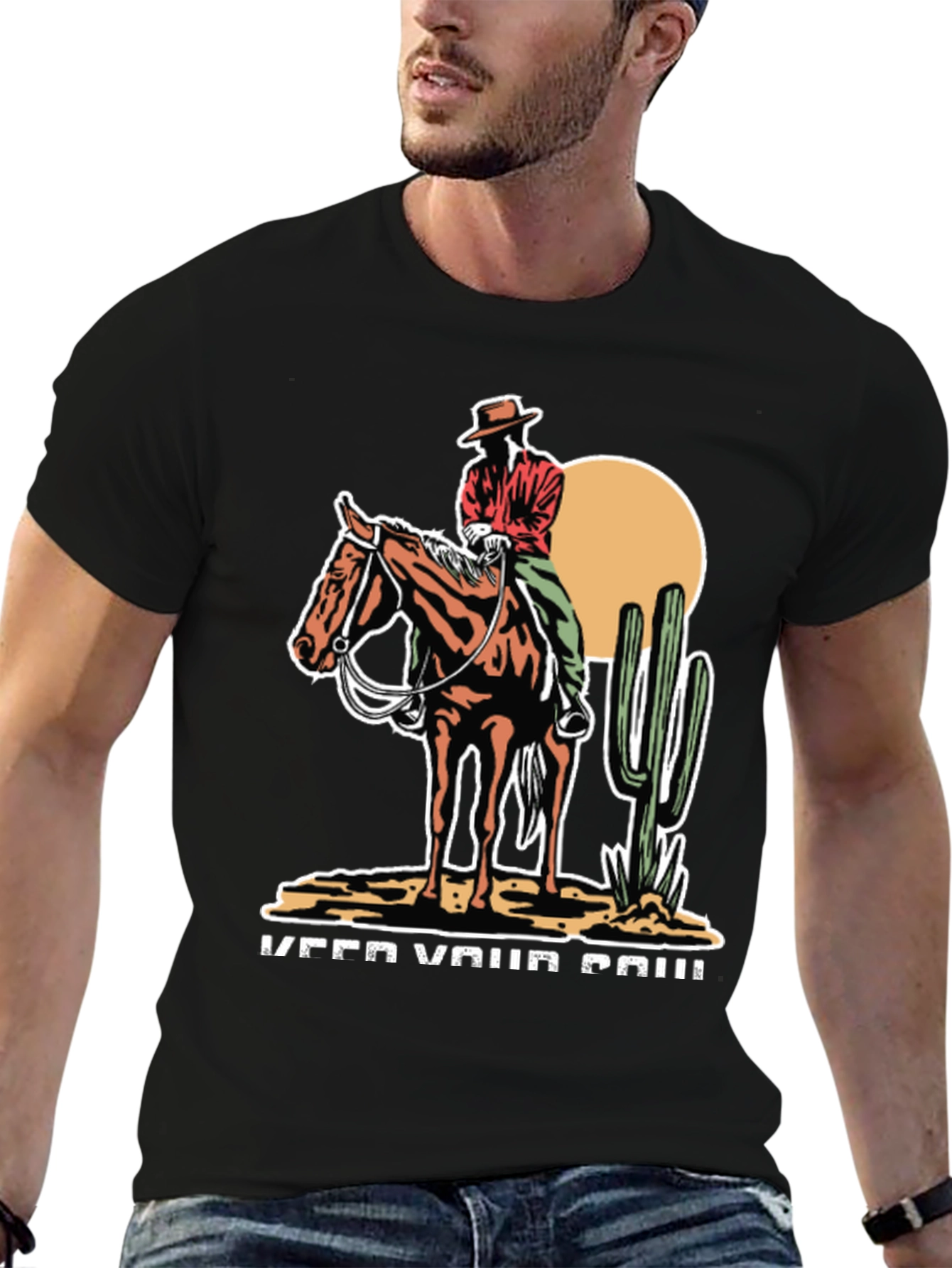 Cowboy On Horse T-Shirt