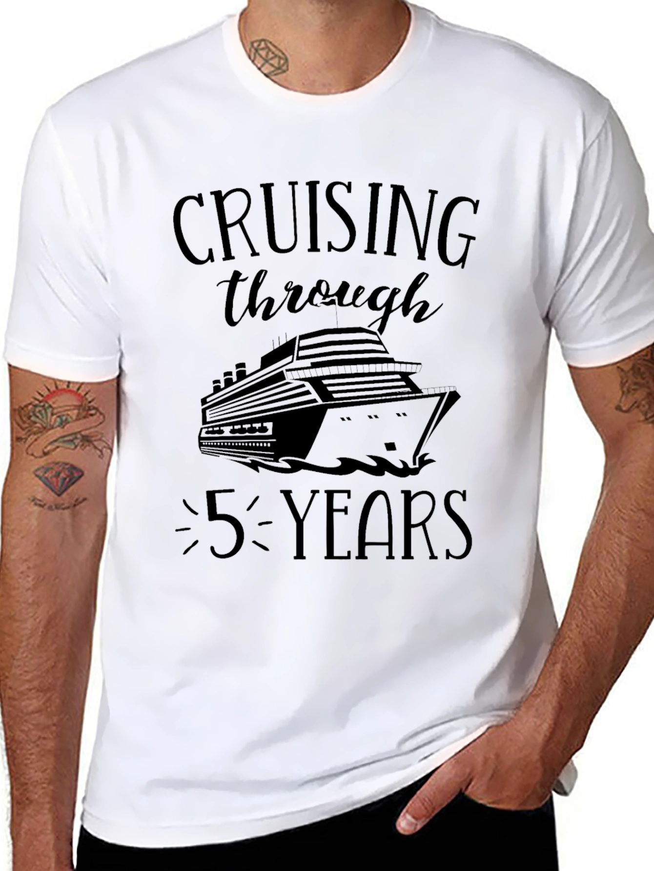 Cruising Through 5 Years T-Shirt Cruise Trip Gift