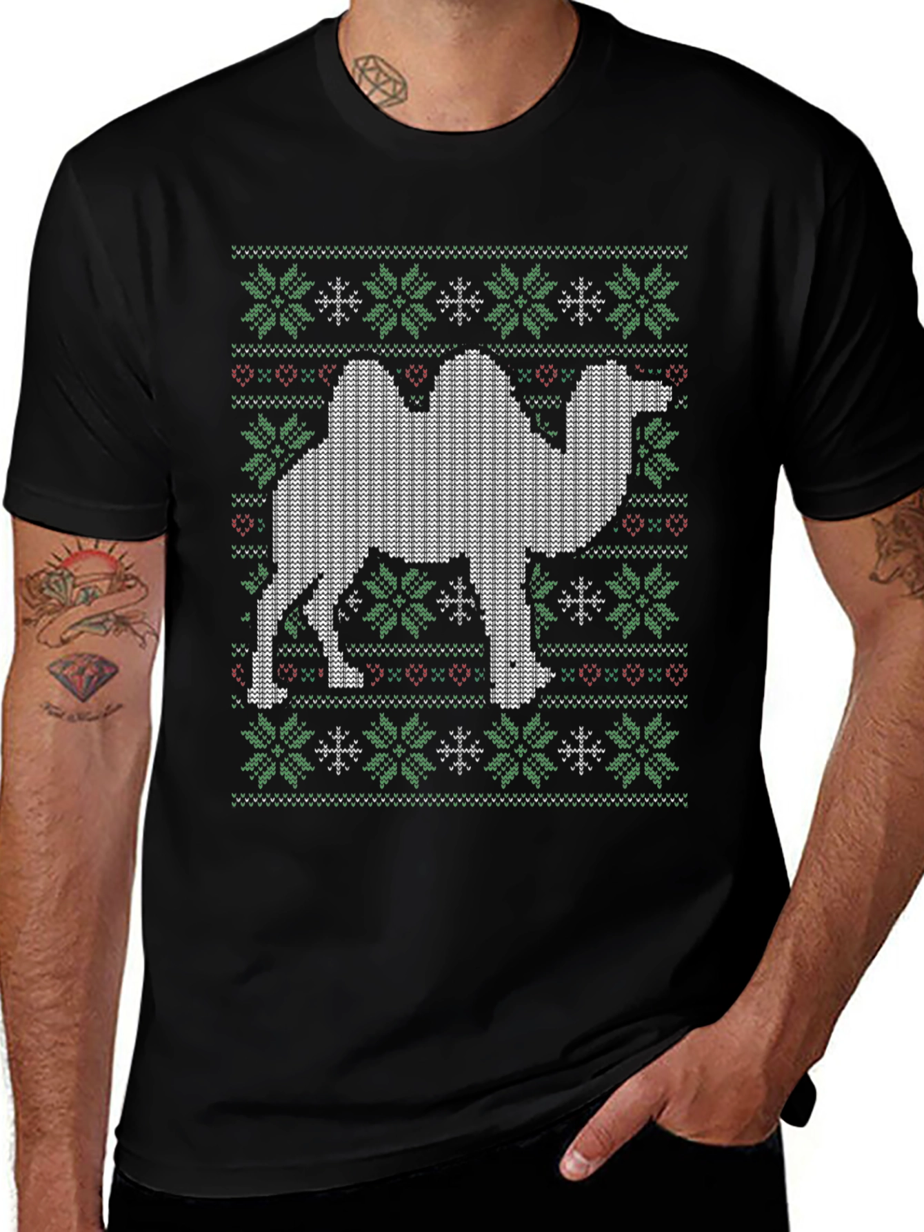 Camel Ugly Christmas Sweater T-Shirt