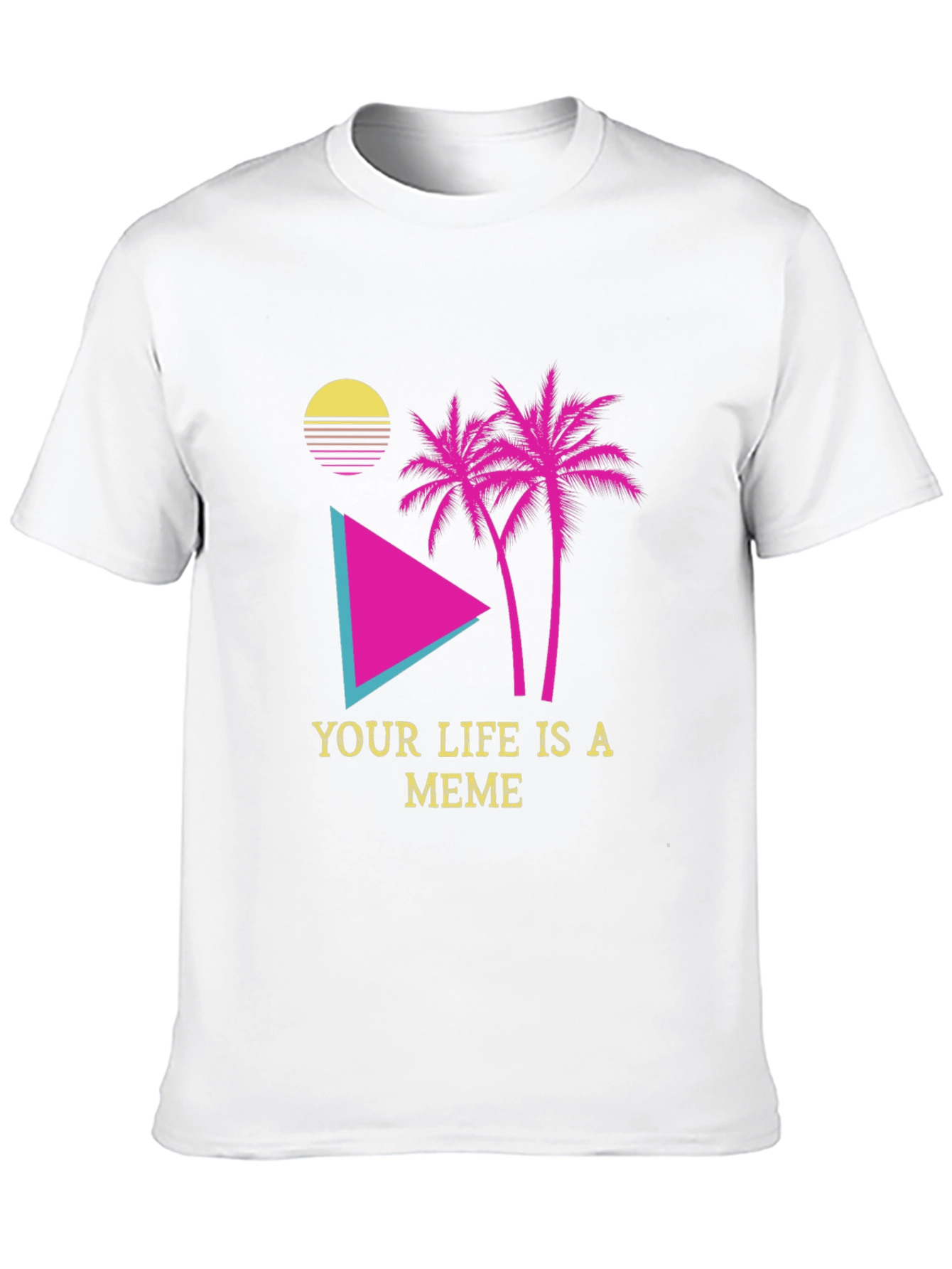 Meme Life Graphic Tee - Black Novelty T-Shirt