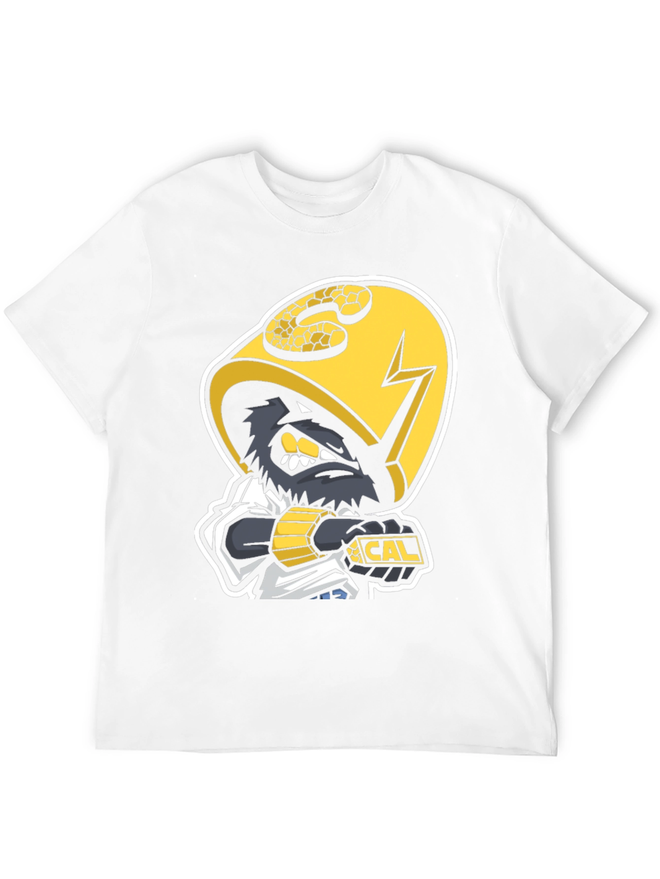 Black T-Shirt with Cal Mascot Graphic