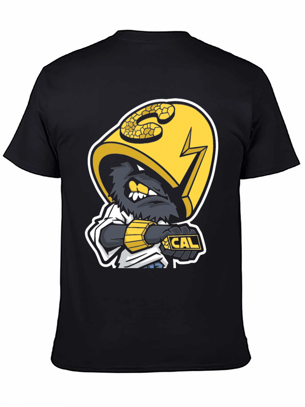 Black T-Shirt with Cal Mascot Graphic