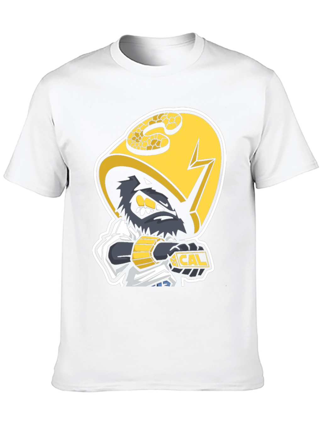 Black T-Shirt with Cal Mascot Graphic