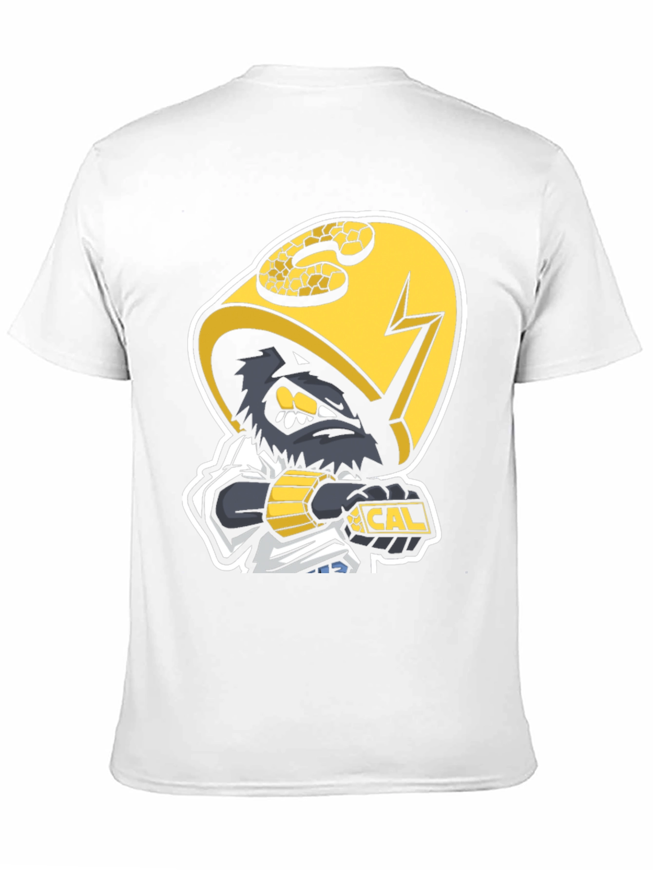 Black T-Shirt with Cal Mascot Graphic