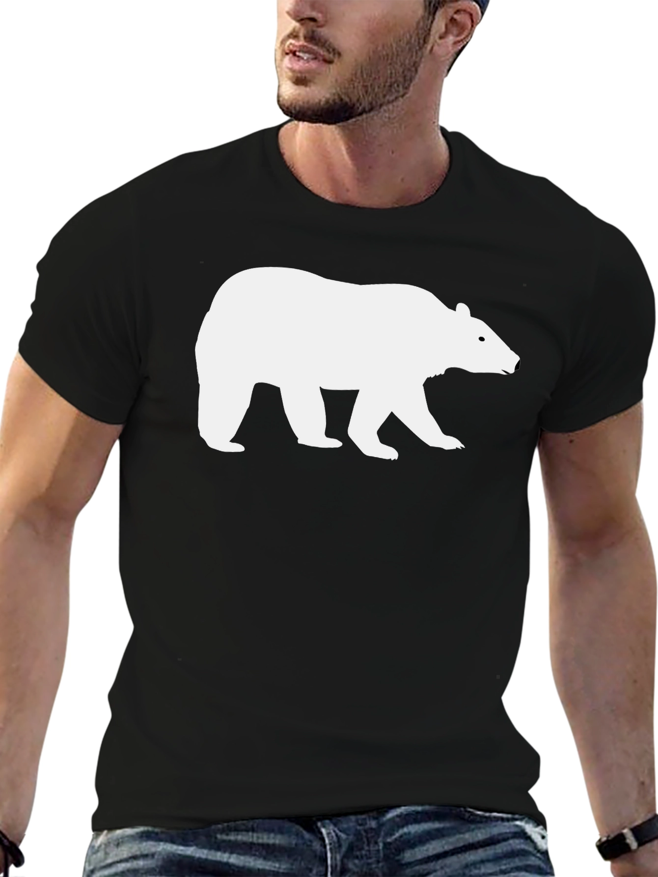 Black Bear Graphic Tee - Animal Lover T-Shirt