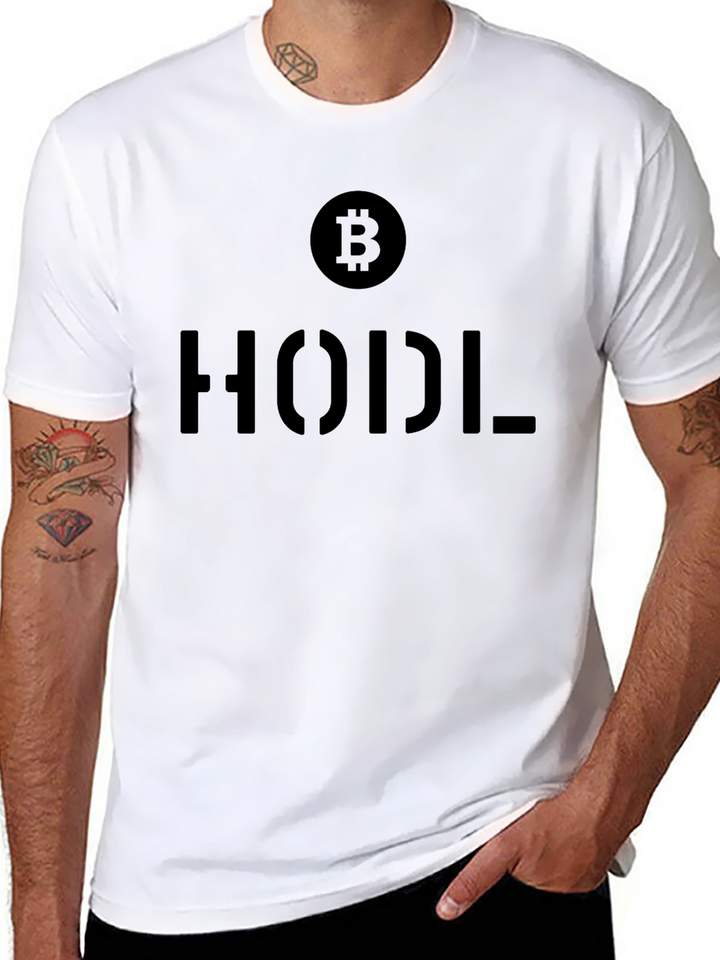 Bitcoin HODL Crypto T-Shirt - Black