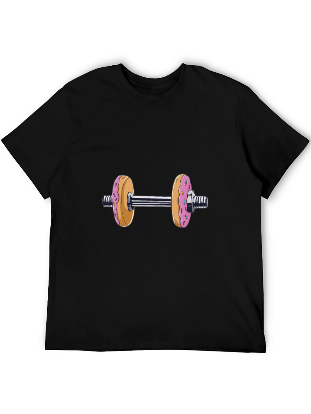 Donut Dumbbell T-Shirt - Funny Fitness Tee