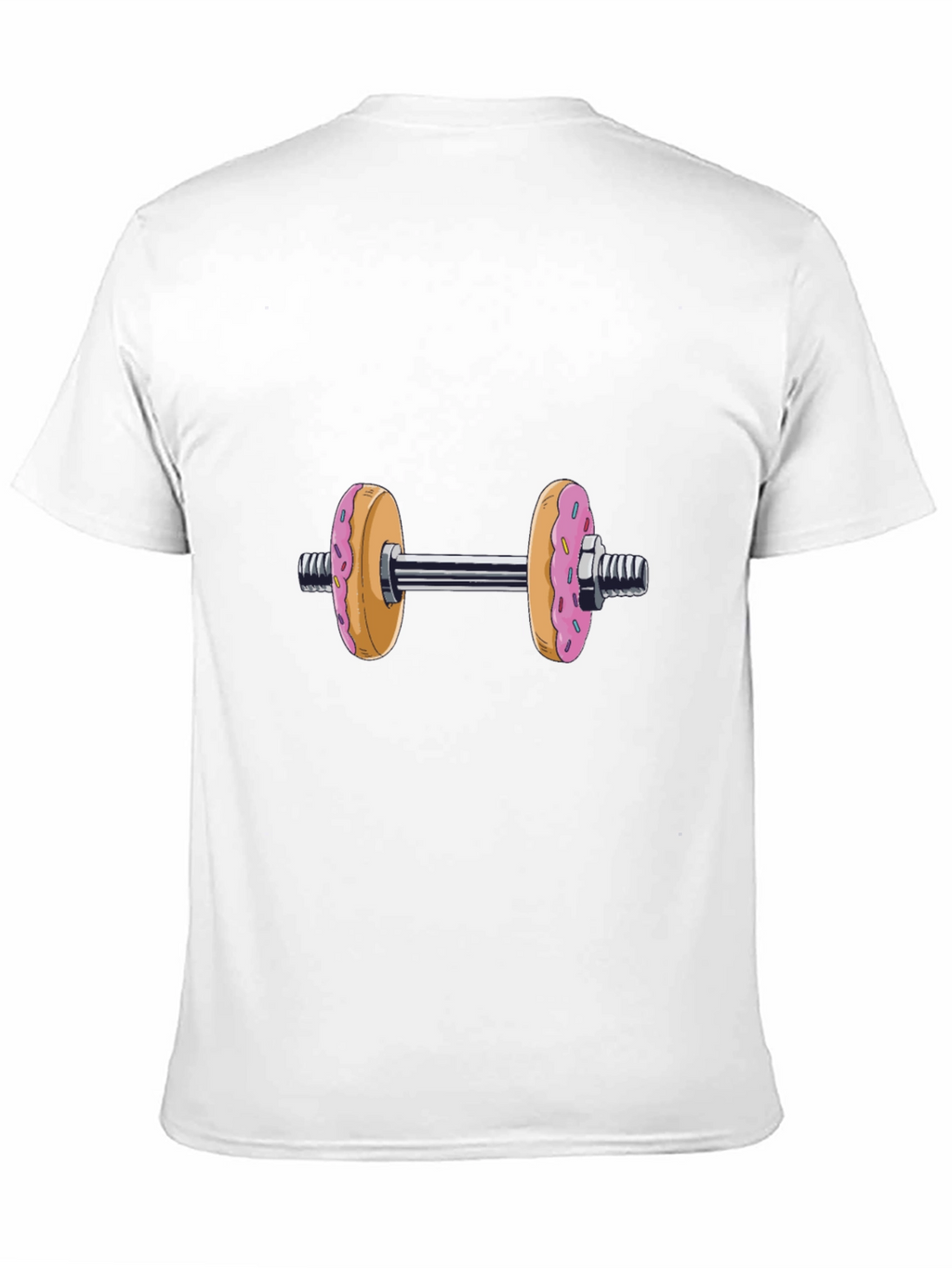 Donut Dumbbell T-Shirt - Funny Fitness Tee