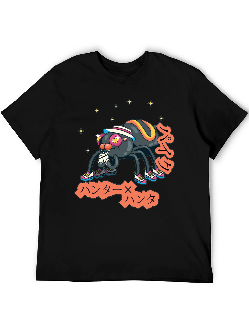 Cool Anime Spider Graphic T-Shirt