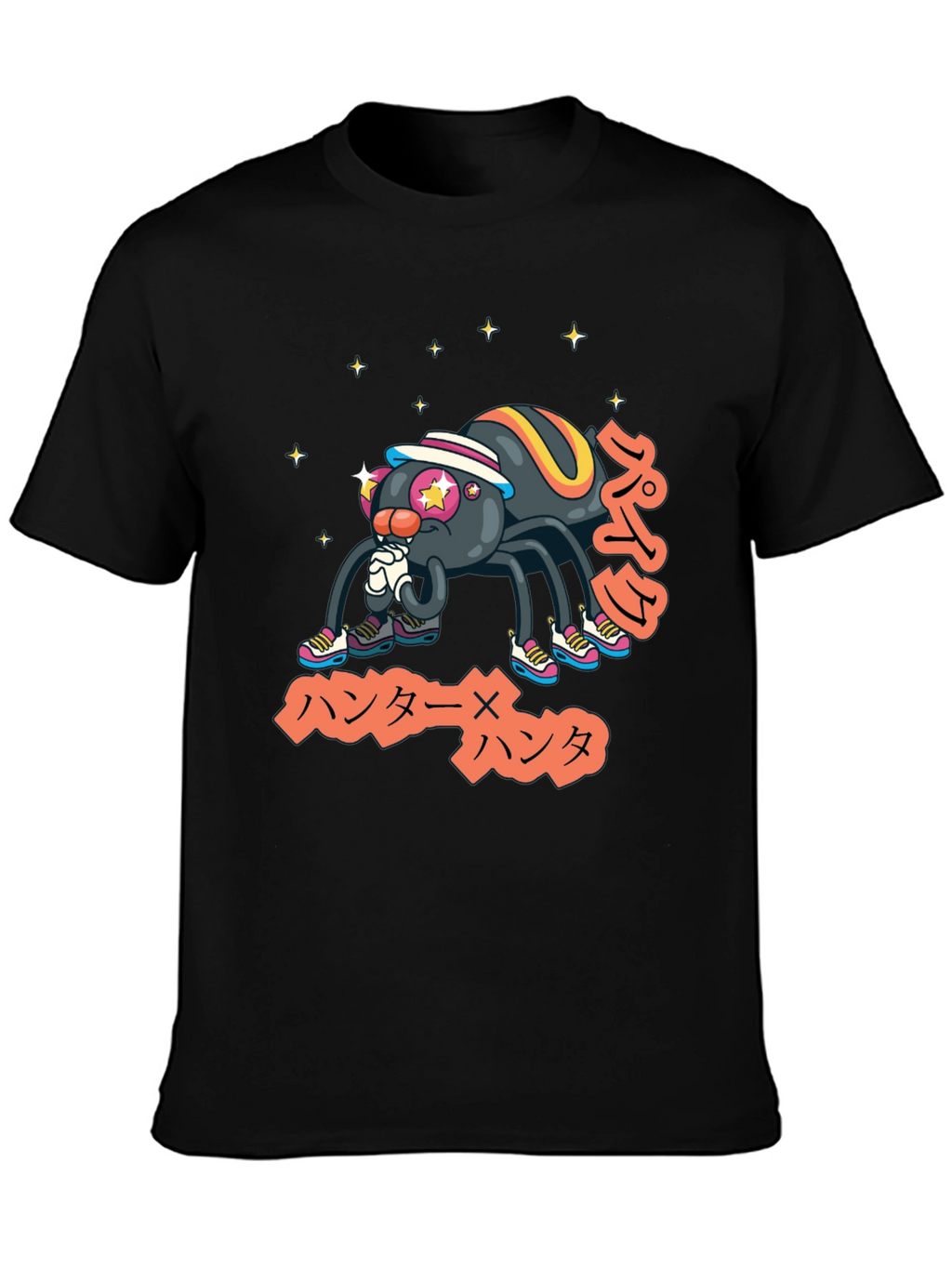 Cool Anime Spider Graphic T-Shirt